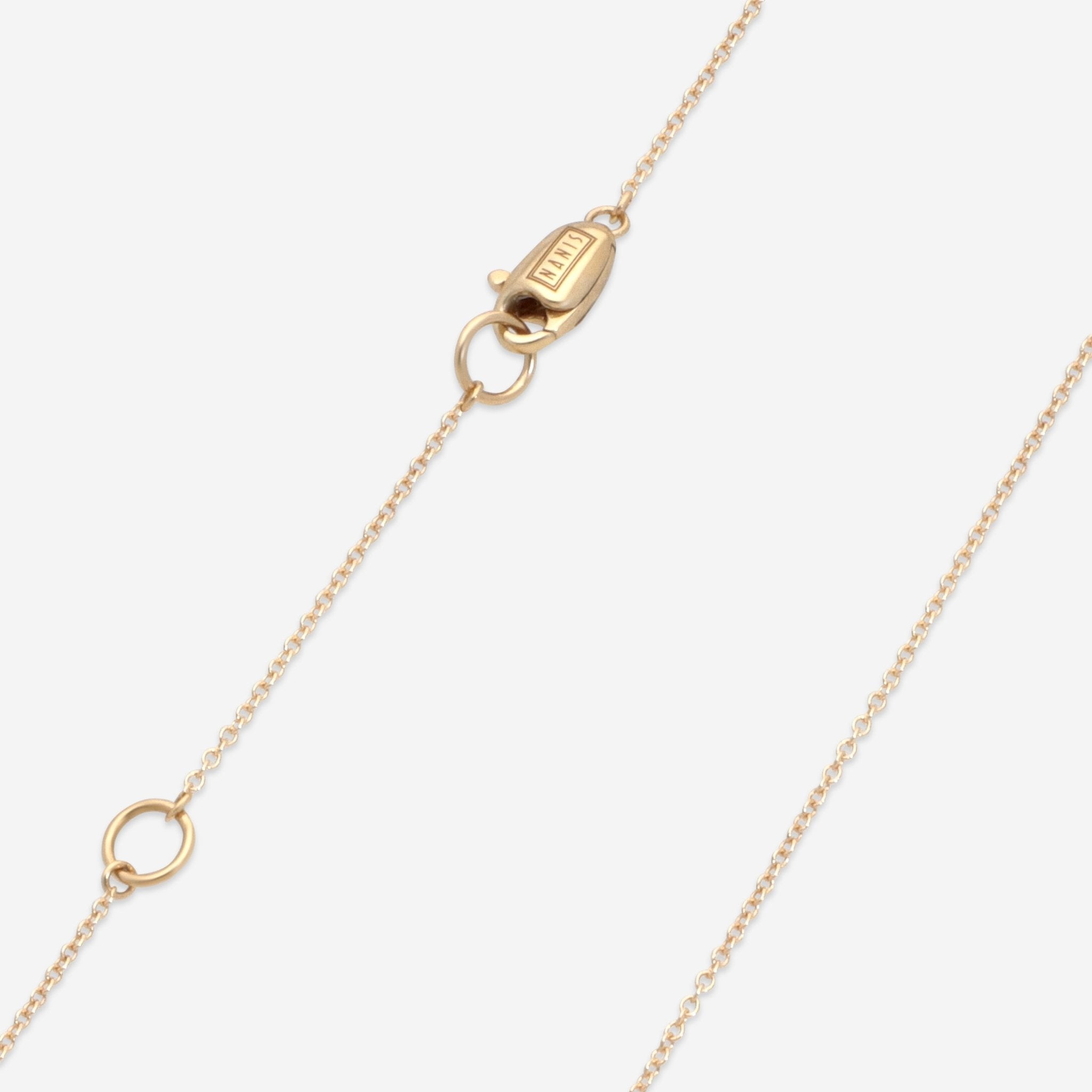 Nanis 18K Yellow Gold Diamond, Pietre Dure & Black Onyx Large Pendant Necklace PS14-470 — view 4
