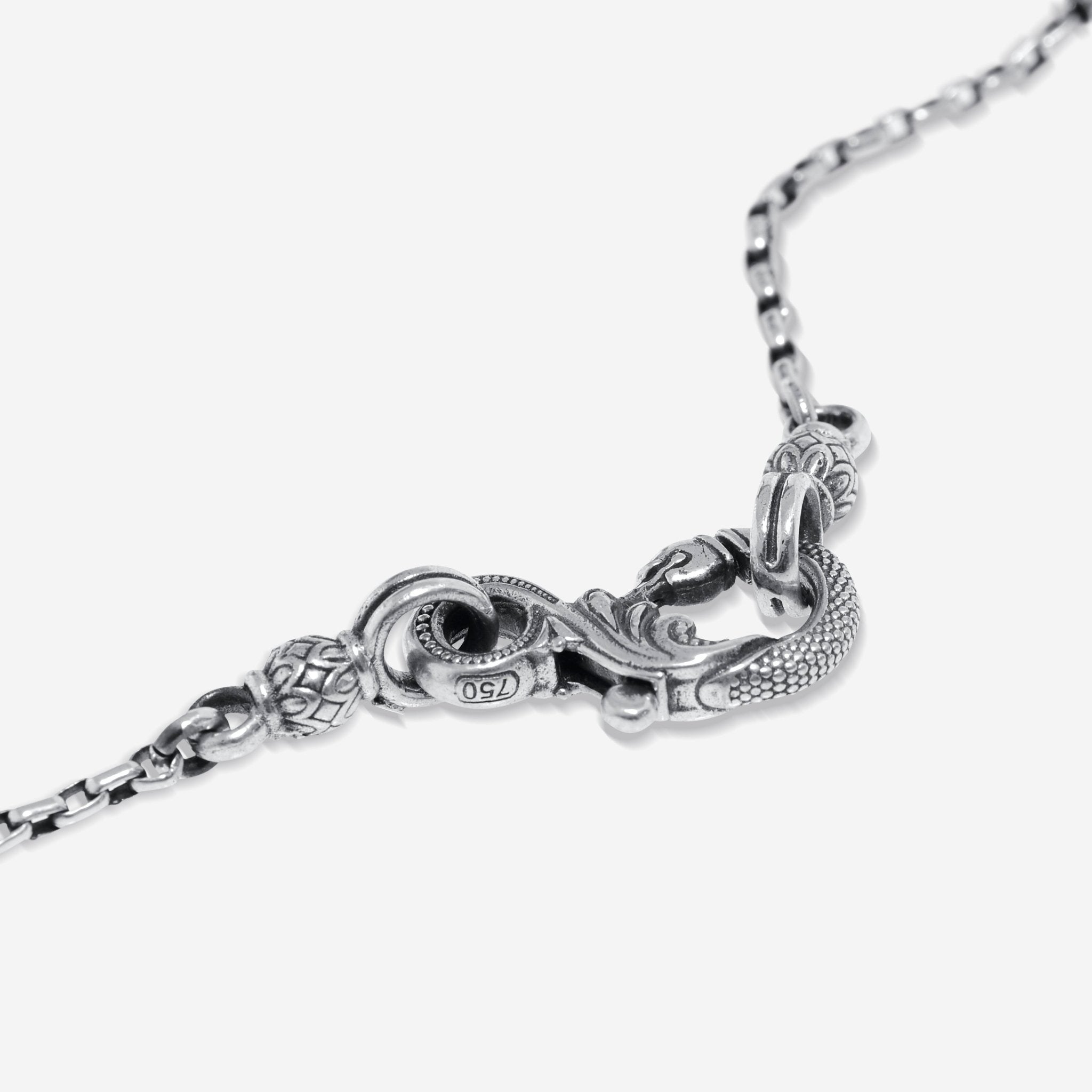 Konstantino Kleos Sterling Silver and 18K Yellow Gold, Pearl Station Necklace KOMK4767-122-33 — view 3