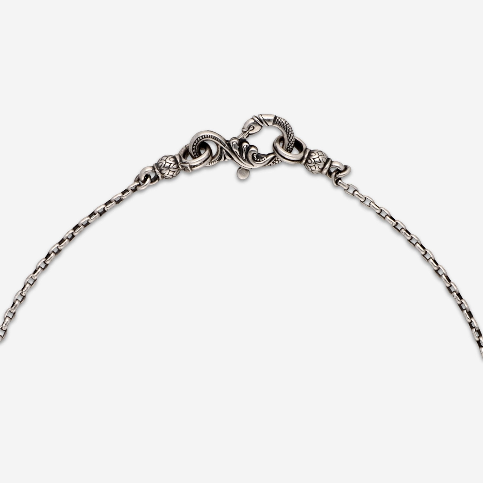 Konstantino Kleos Sterling Silver & 18k Yellow Gold Station Necklace KOMK4768-130-33 — view 4