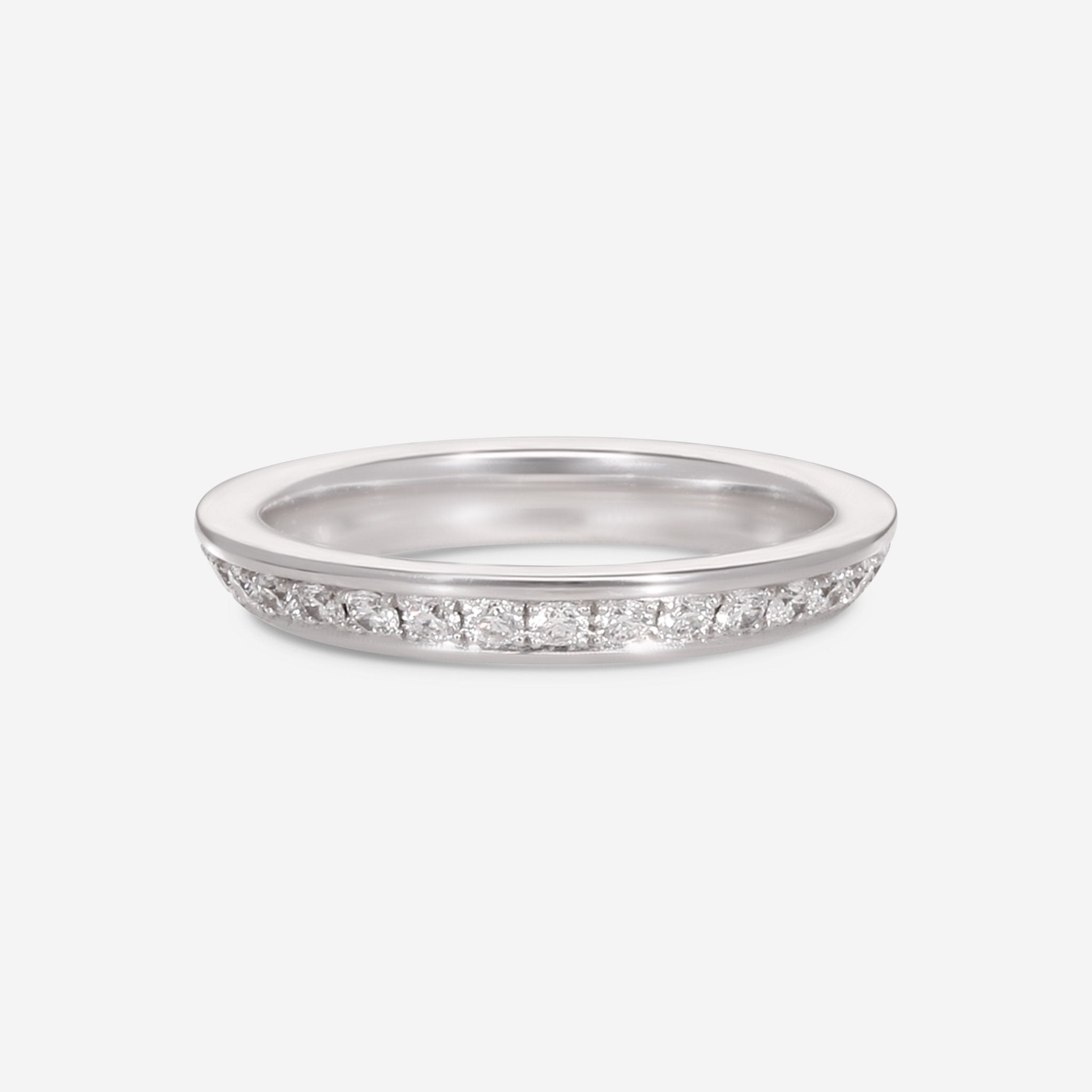Gübelin Classics 18K White Gold Band Ring Sz. 6 47A-0150 — view 2