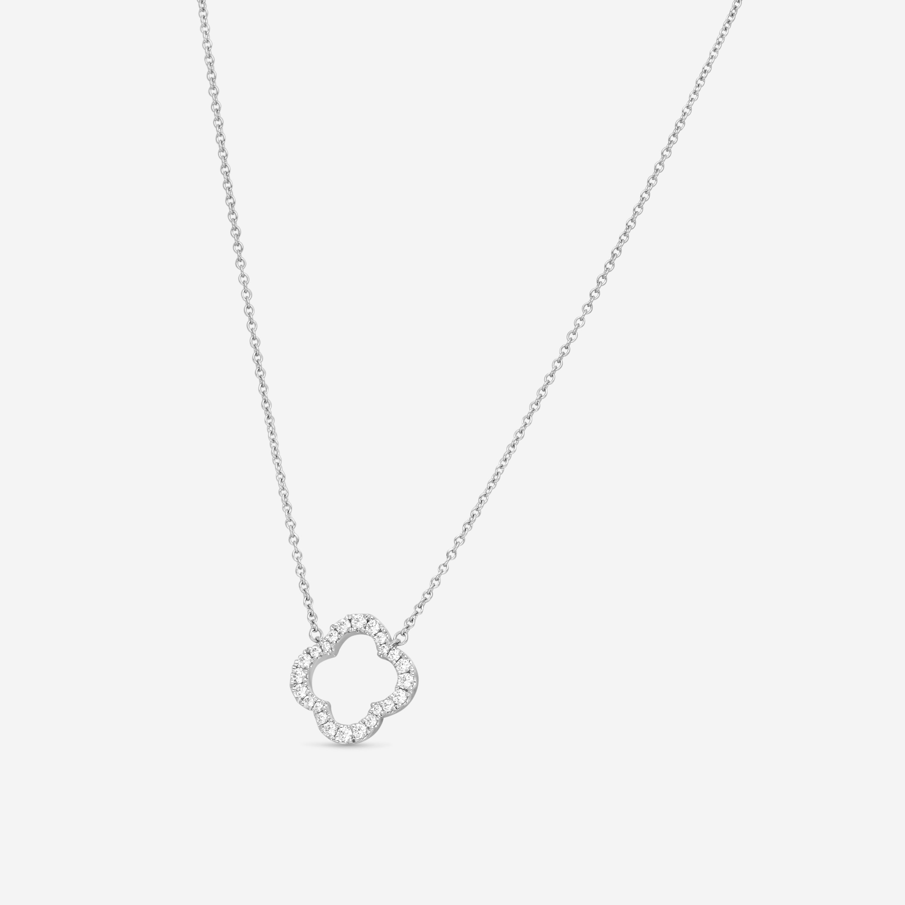 Hearts On Fire Signature 18K White Gold Diamond Petal Pendant HFPSIGP00348W — view 3