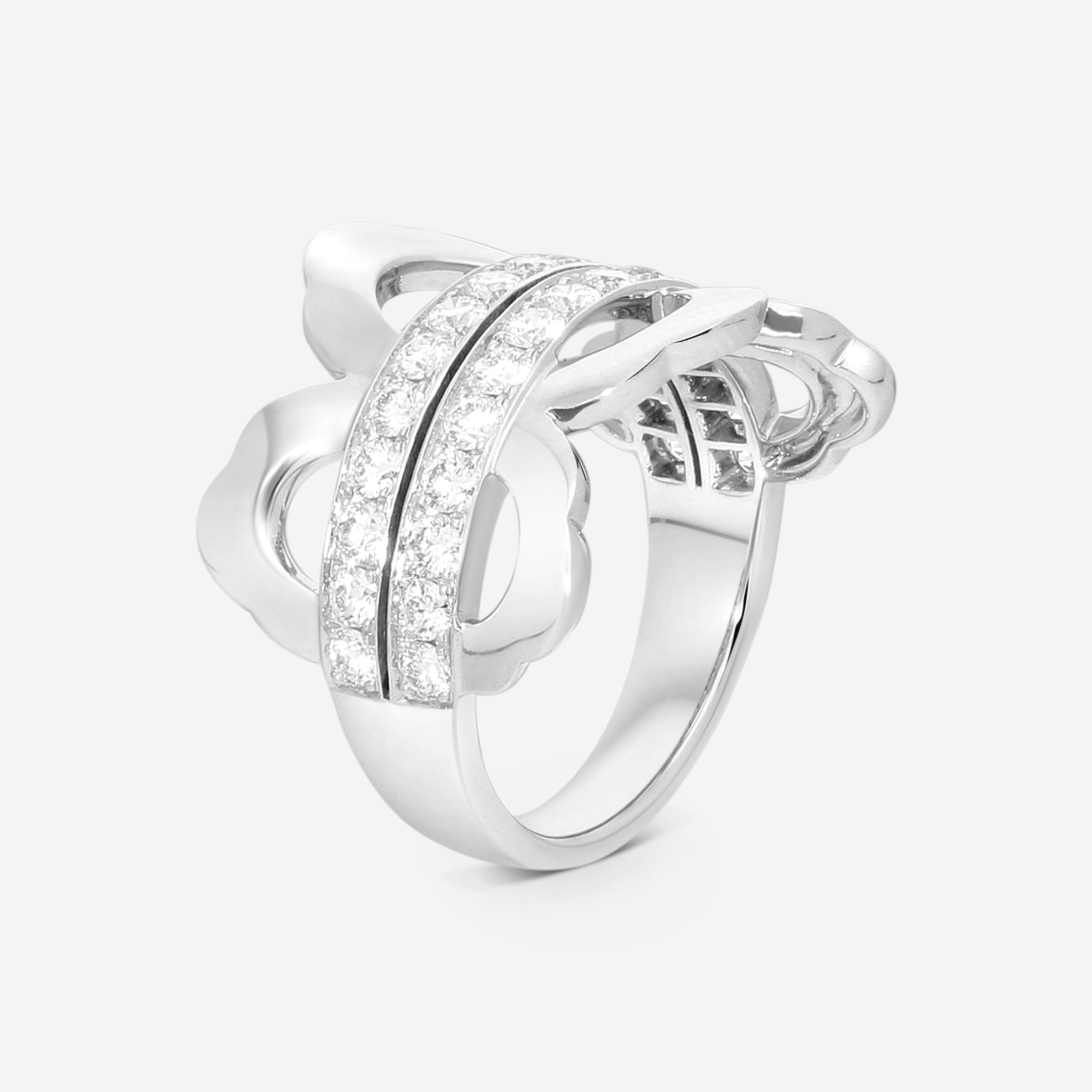 Hearts On Fire Lorelei 18K White Gold Ring Sz. 6.5 HFRLORL01058W — view 2
