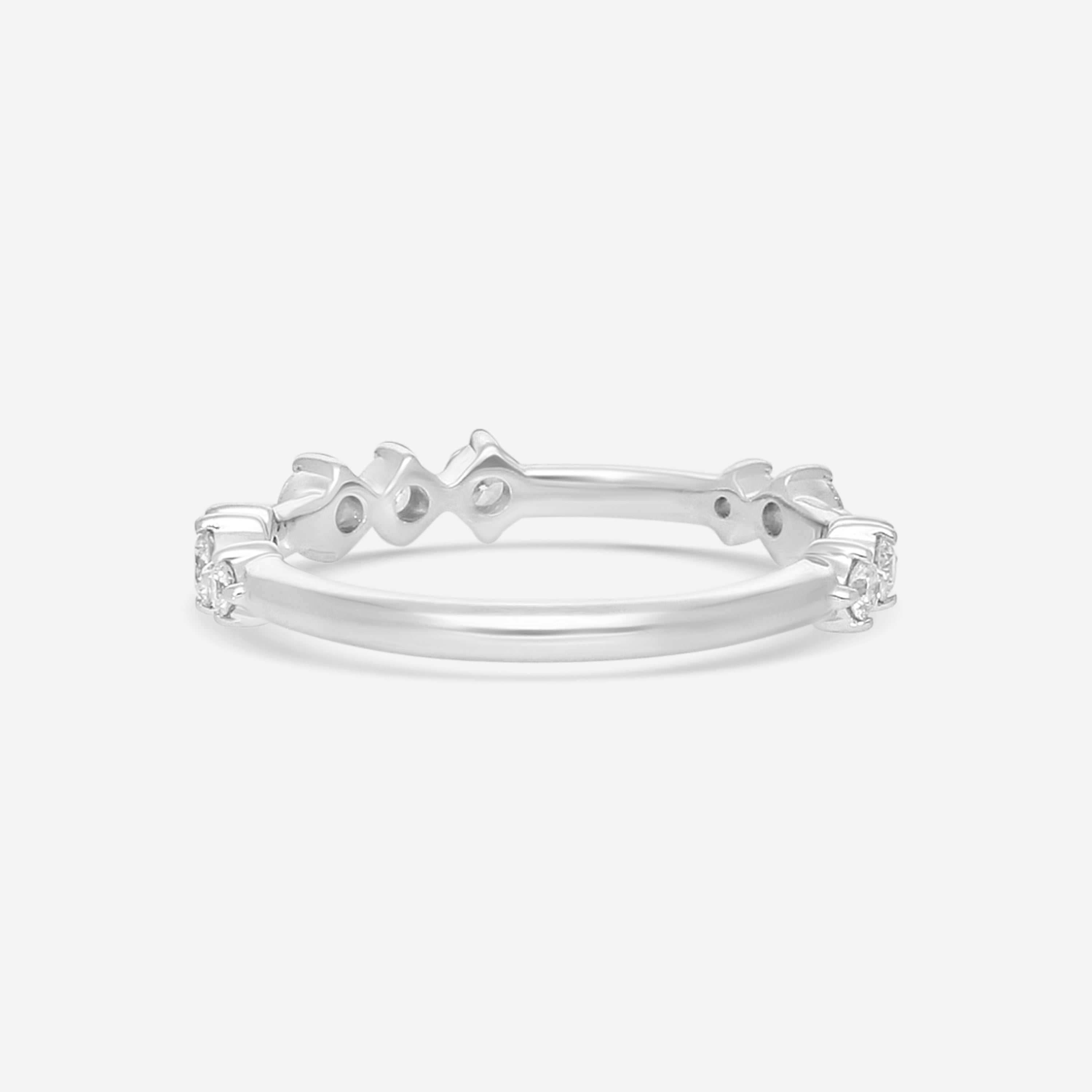 Hearts On Fire Love Code 18K White Gold Band Ring Sz. 6.5 HP-HBA75648W-C — view 3
