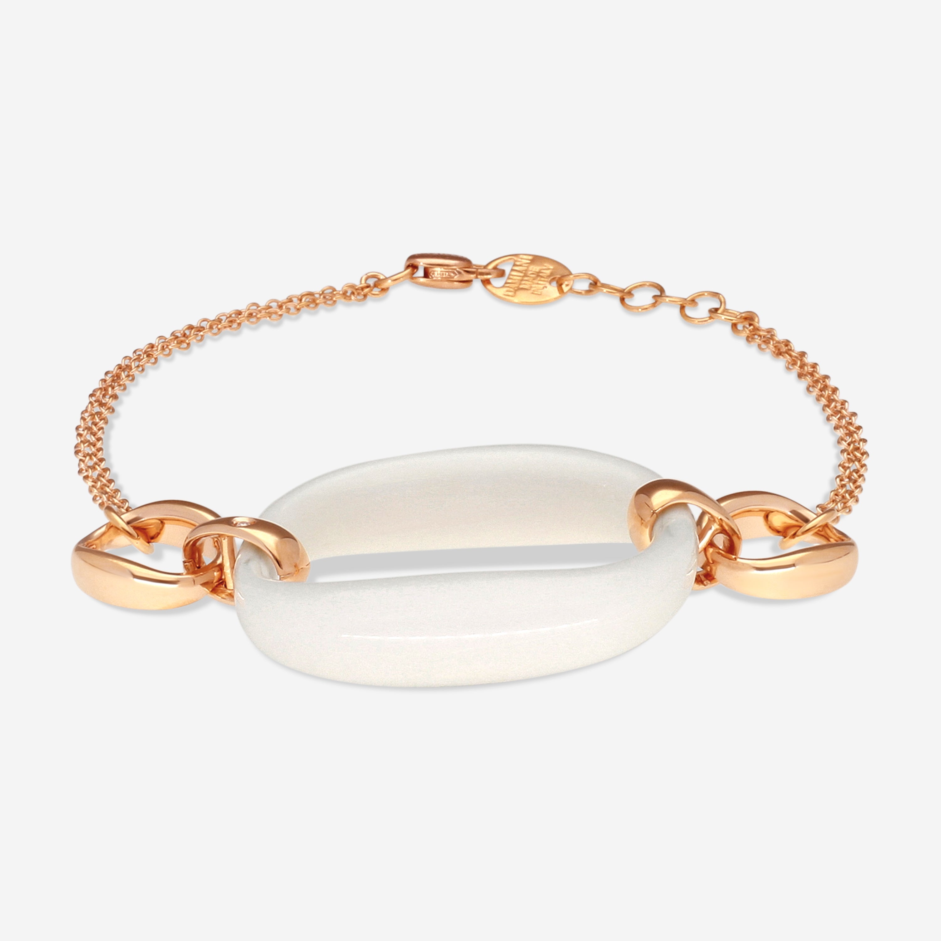 Damiani 18K Rose Gold Diamond Agate Bracelet 20055363 — view 2