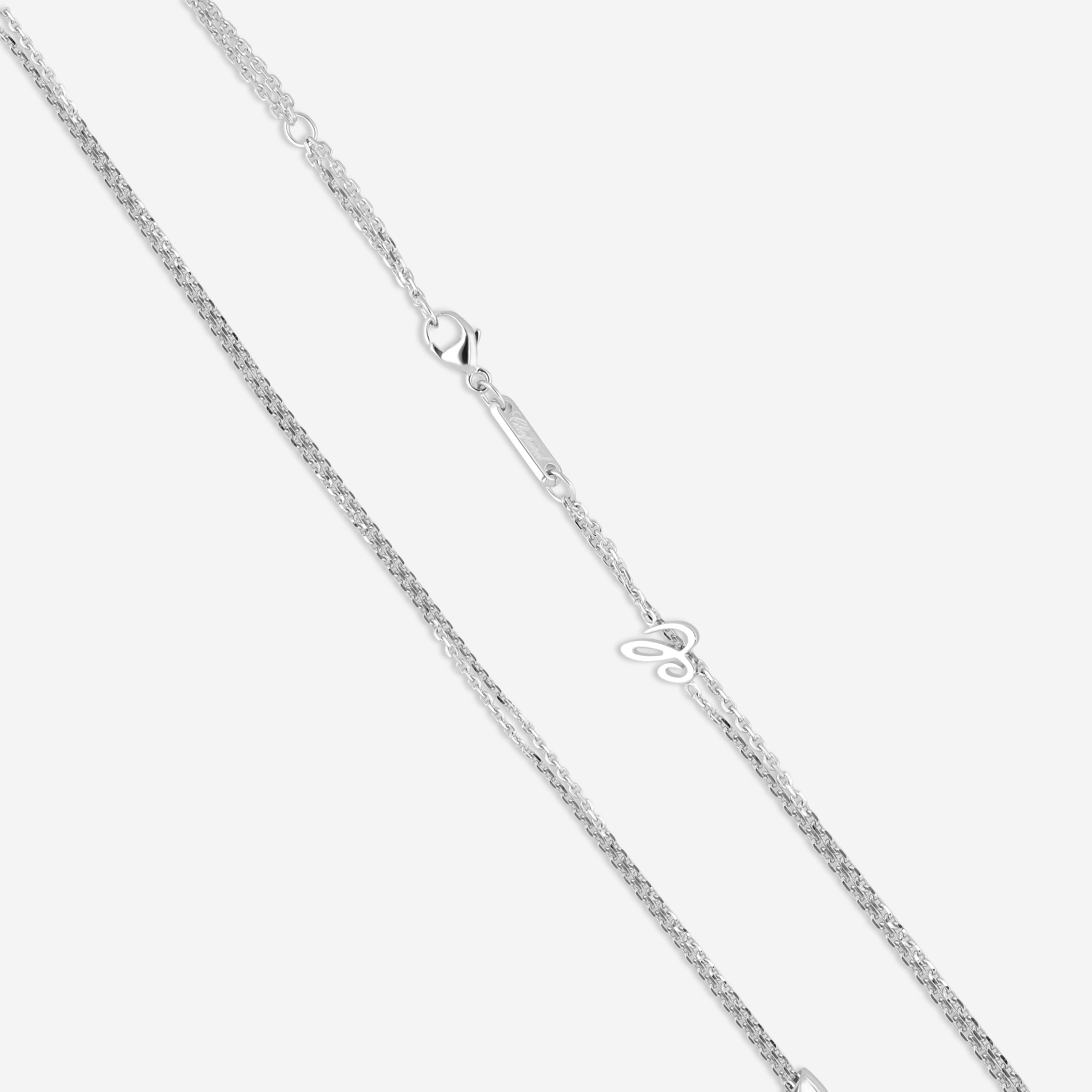 Chopard Happy Emotions 18K White Gold Diamond Pendant Necklace 799217-1001 — view 3