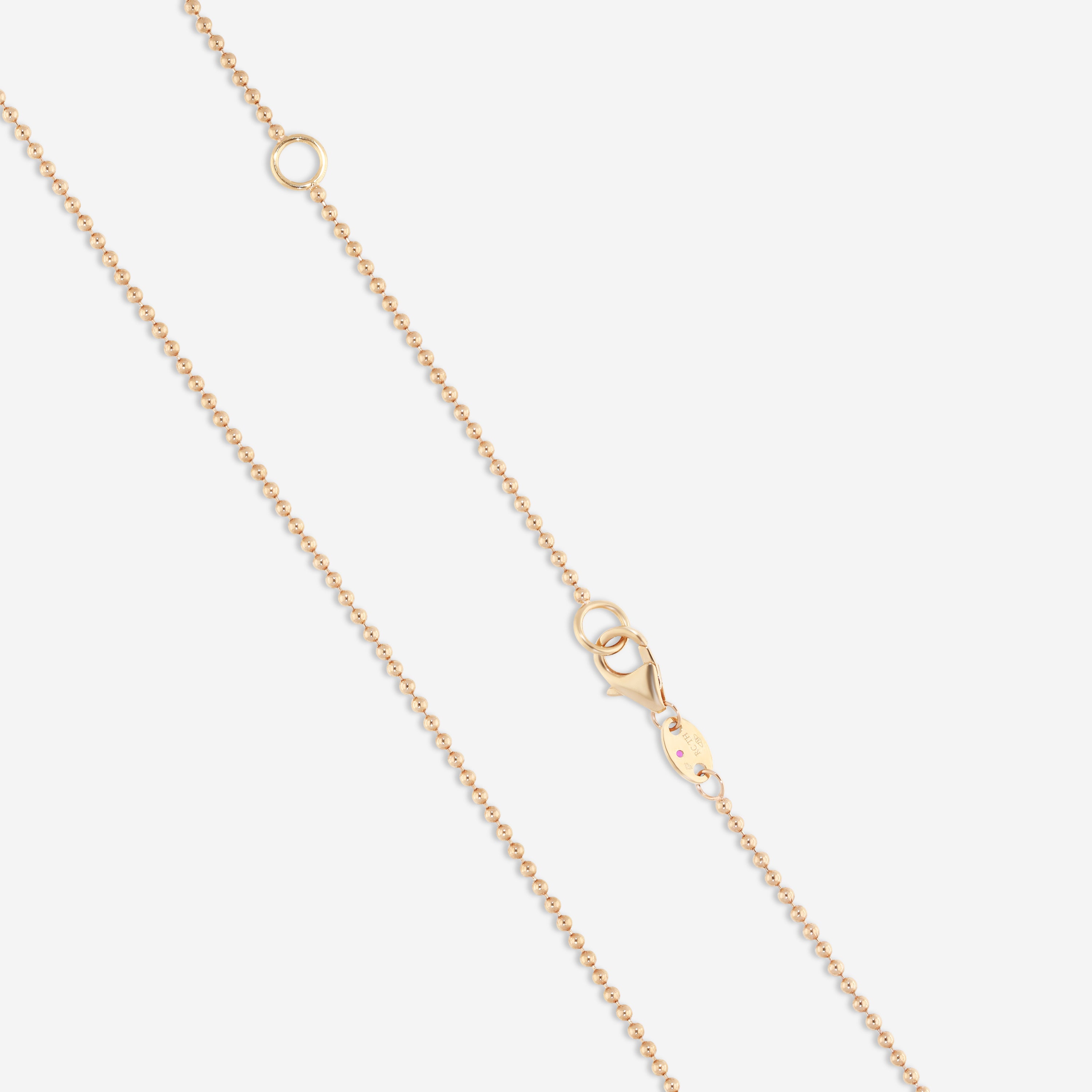 Roberto Coin Mosaic 18K Rose Gold Ceramic & Diamond Pendant Necklace 8883553AX17X — view 3