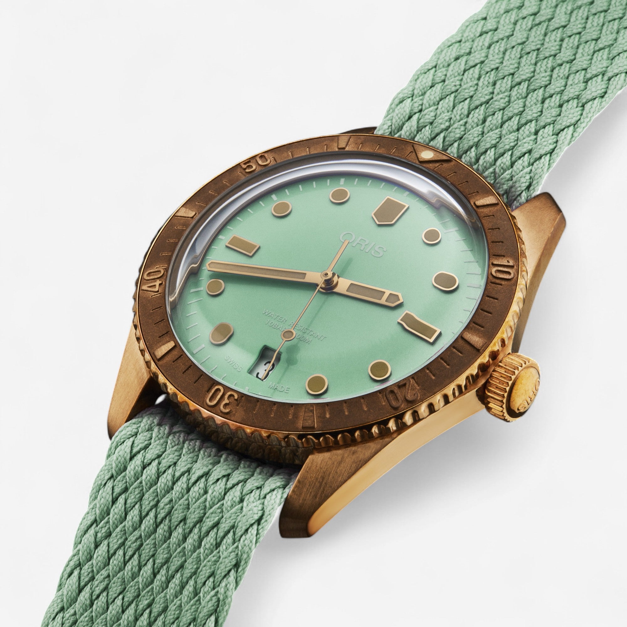 Oris Divers Sixty-Five Bronze Automatic Ladies Watch 73377713157LS — view 2