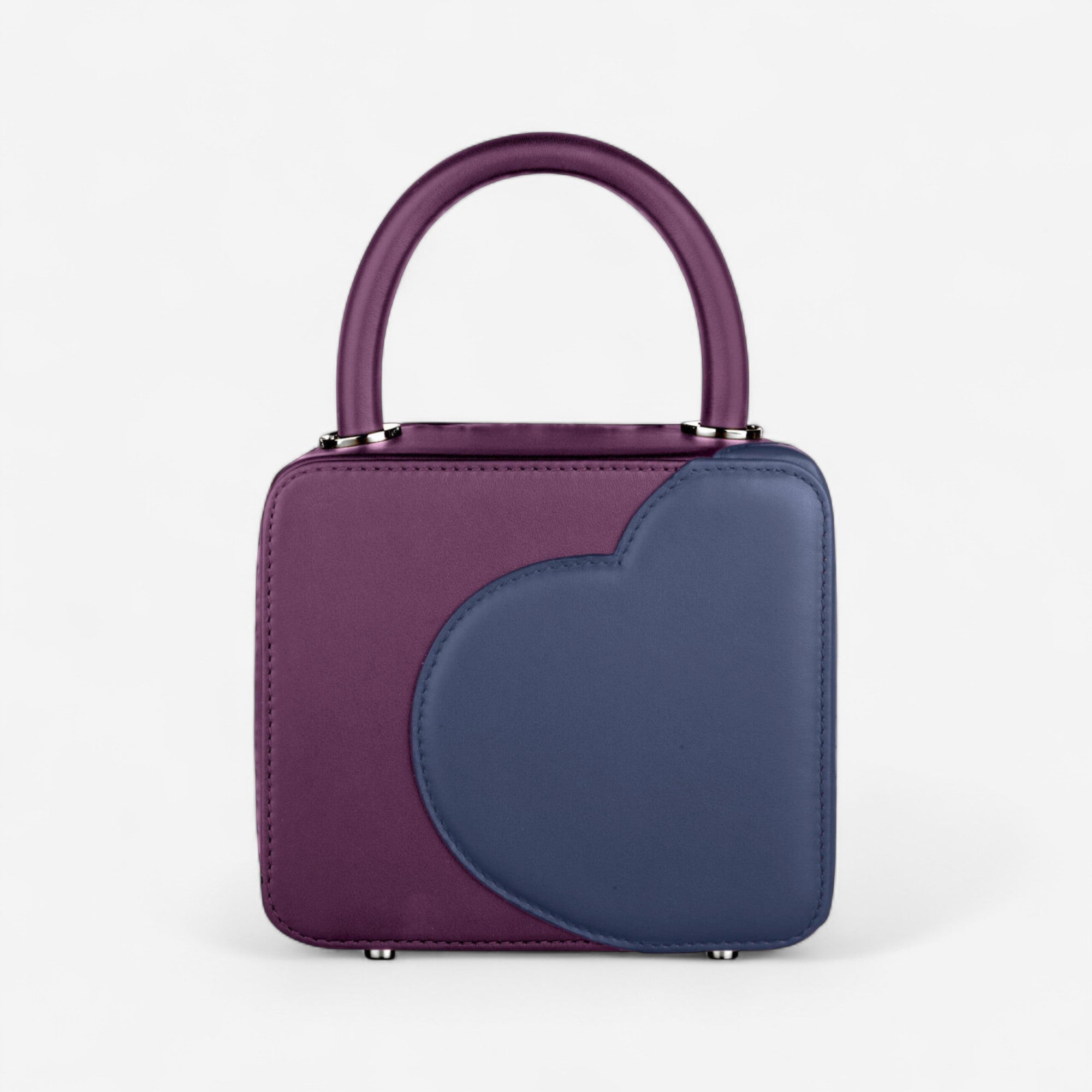 Chopard Green Carpet Chloe Sevigny Purple & Navy Blue Leather Shoulder Bag 95000-0981