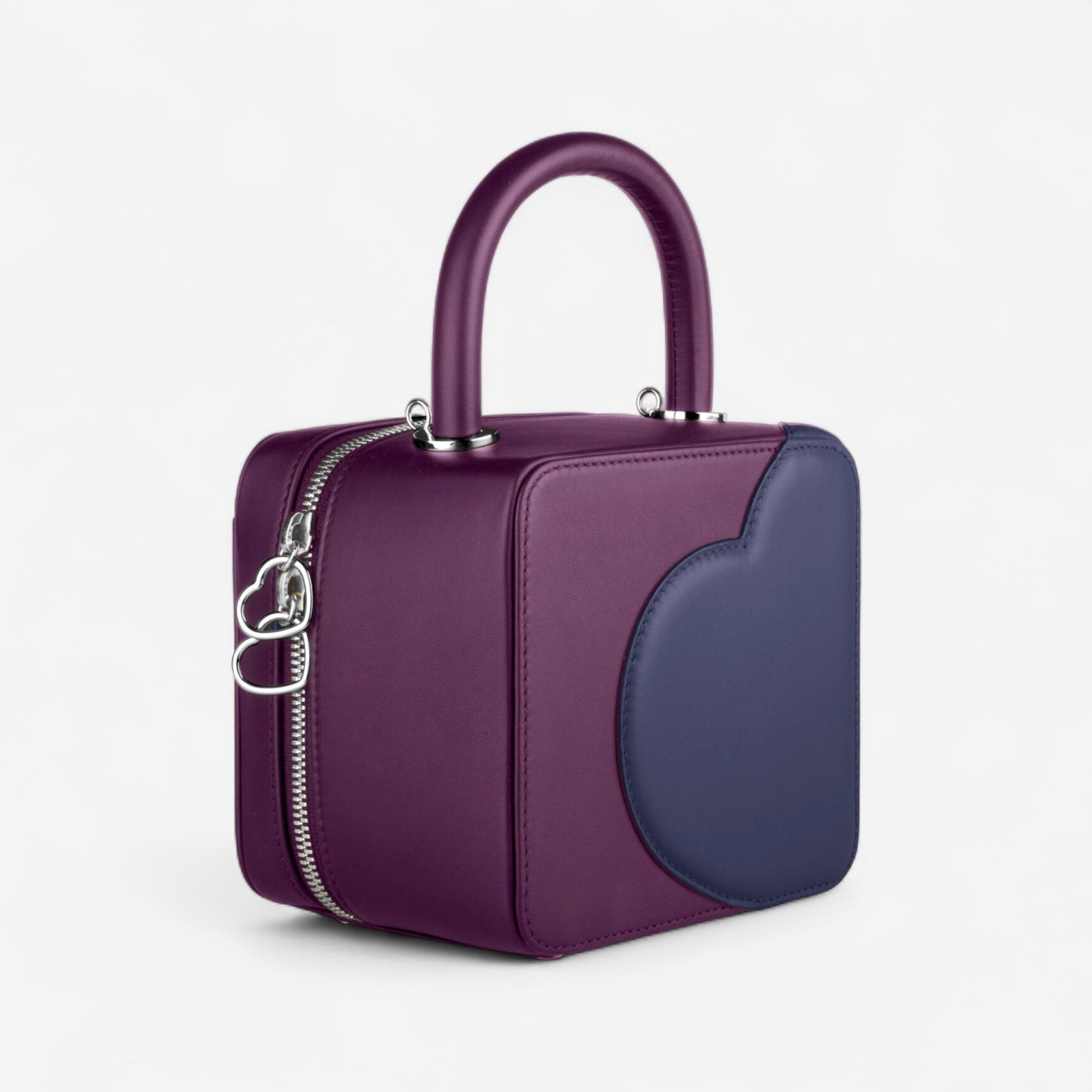 Chopard Green Carpet Chloe Sevigny Purple & Navy Blue Leather Shoulder Bag 95000-0981 — view 2