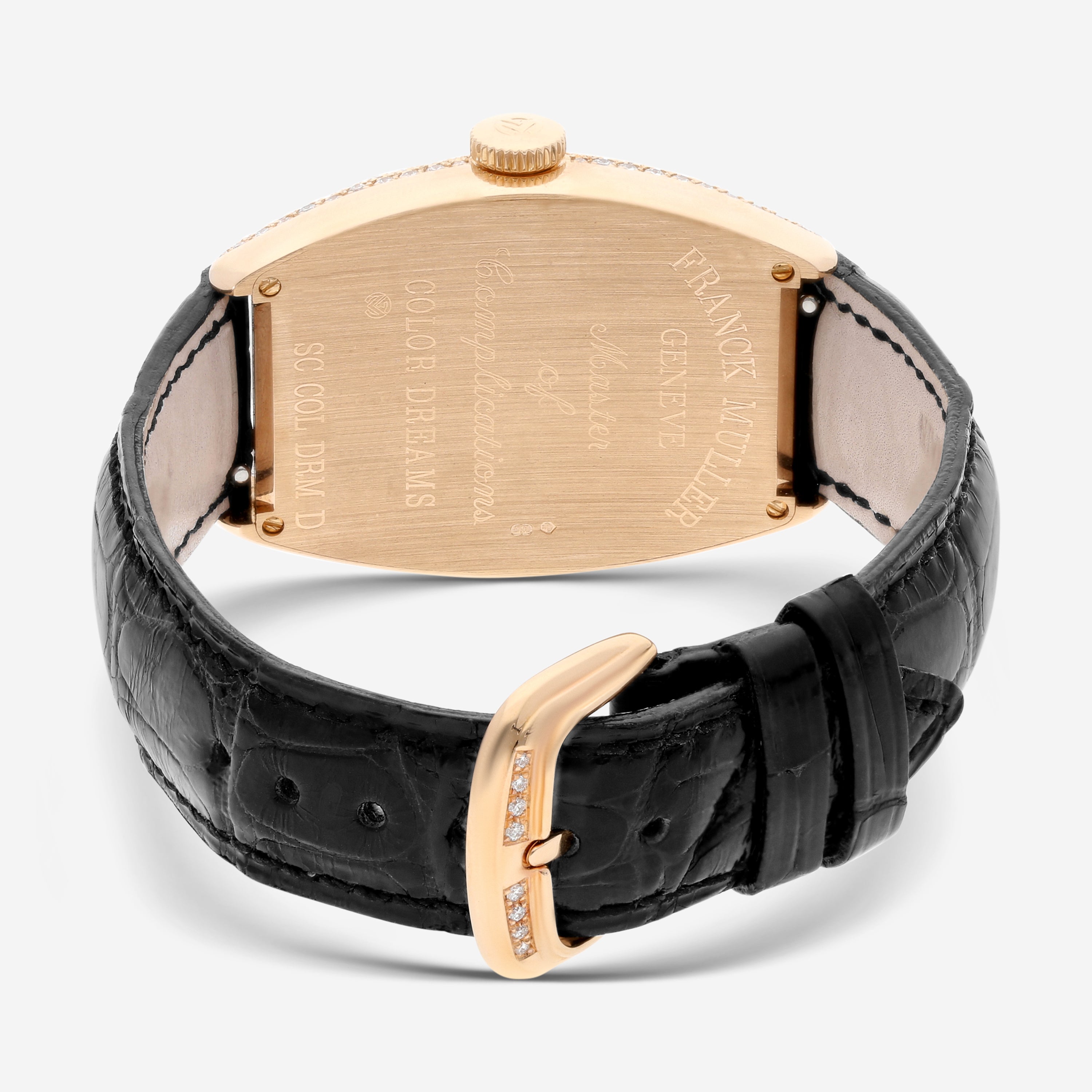 Franck Muller Cintrée Curvex Color Dreams 18K Rose Gold Diamond Automatic Unisex Watch 5850SCCOLDRMD — view 3
