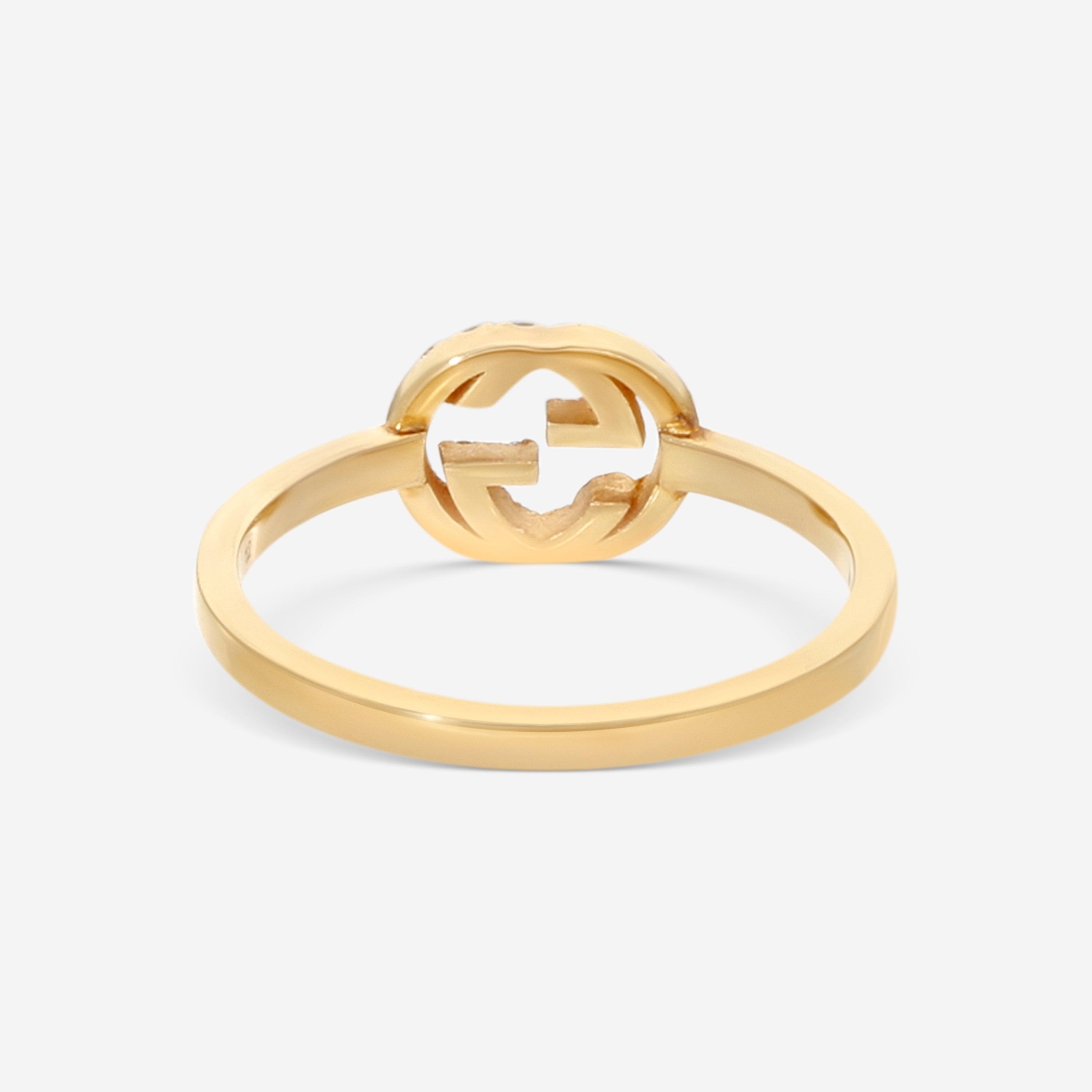 Gucci 18K Yellow Gold Diamond Ring YBC729412002012 — view 3