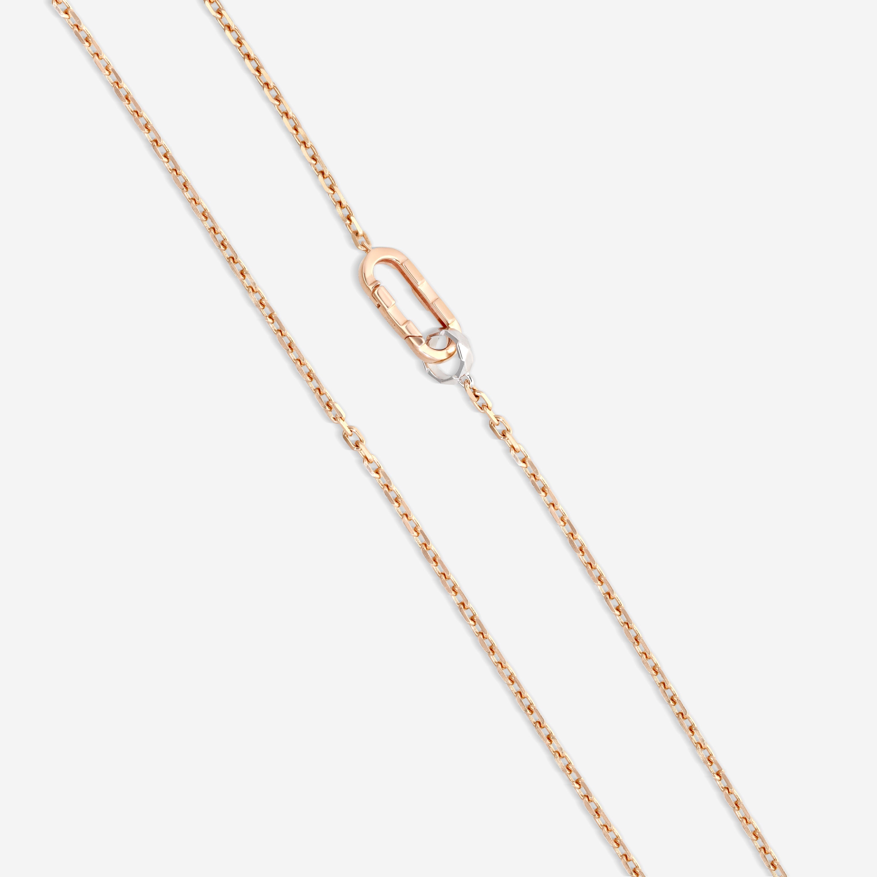 Gucci Link to Love 18K Rose & White Gold Pendant Necklace YBB78667100200U — view 3