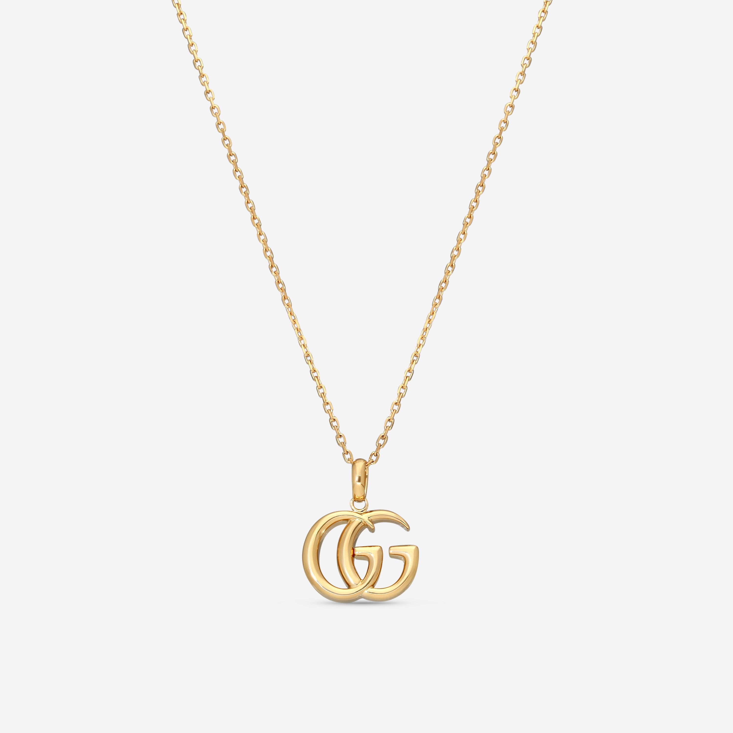 Gucci GG Running 18K Yellow Gold Pendant Necklace YBB50208800100U