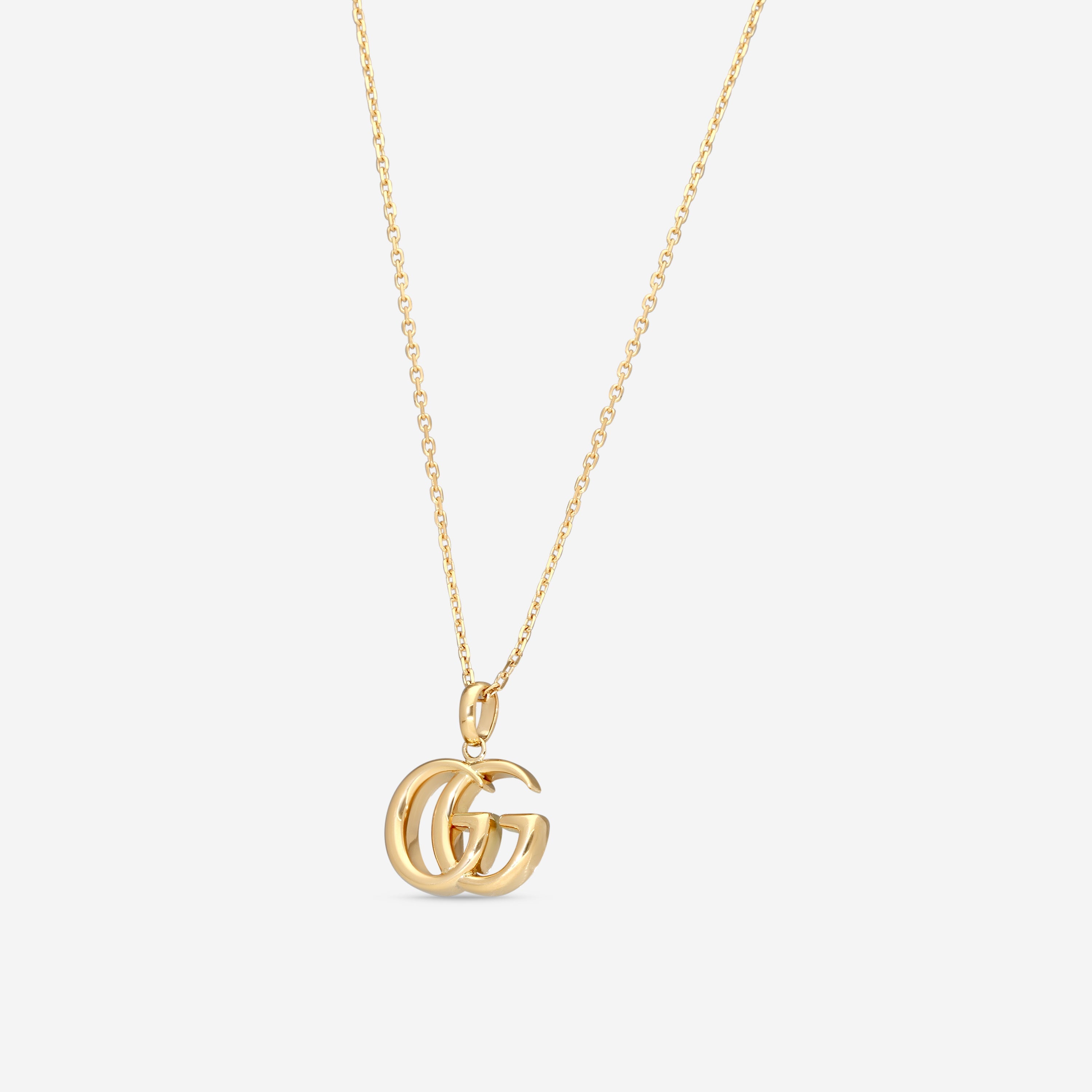 Gucci GG Running 18K Yellow Gold Pendant Necklace YBB50208800100U — view 2