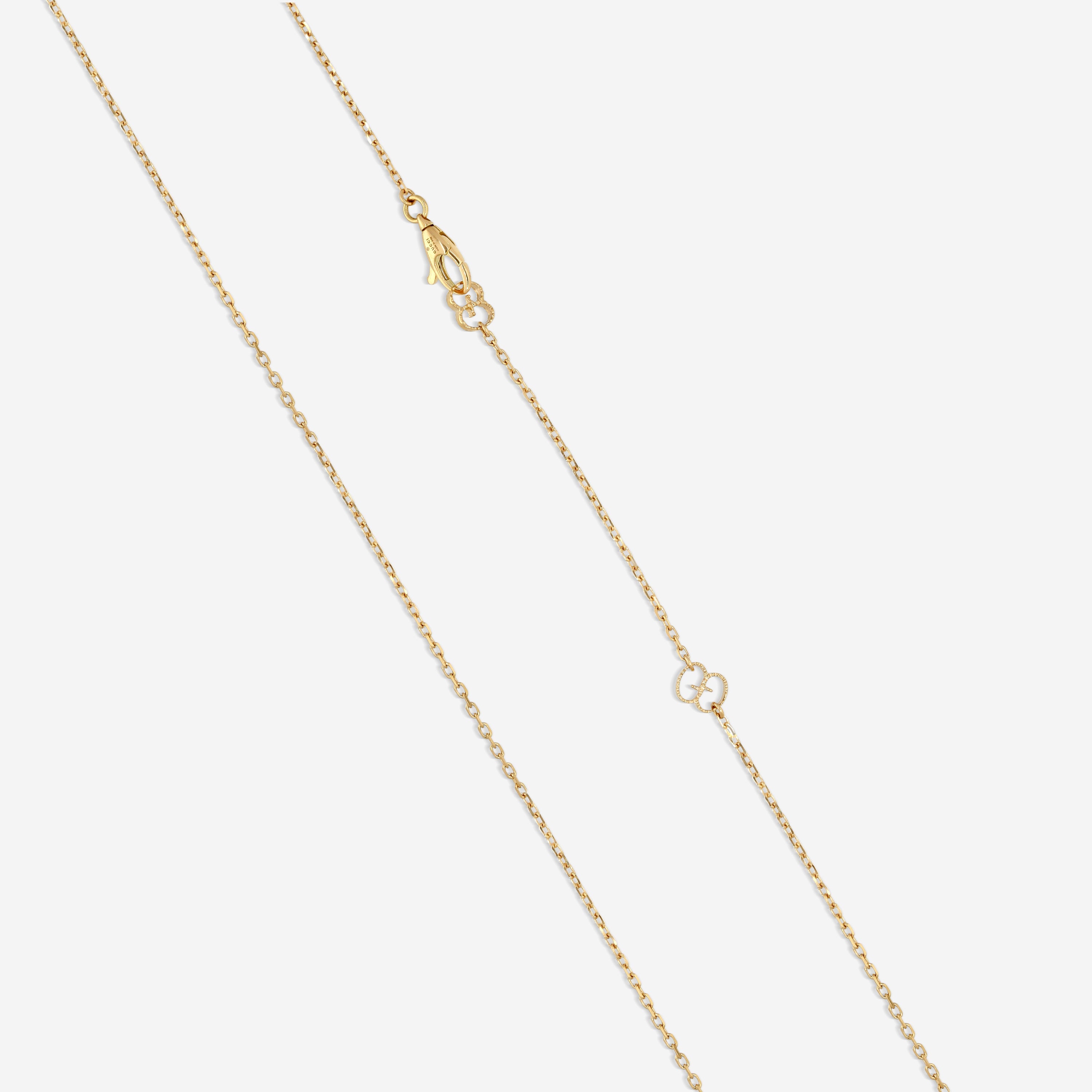 Gucci GG Running 18K Yellow Gold Pendant Necklace YBB50208800100U — view 3