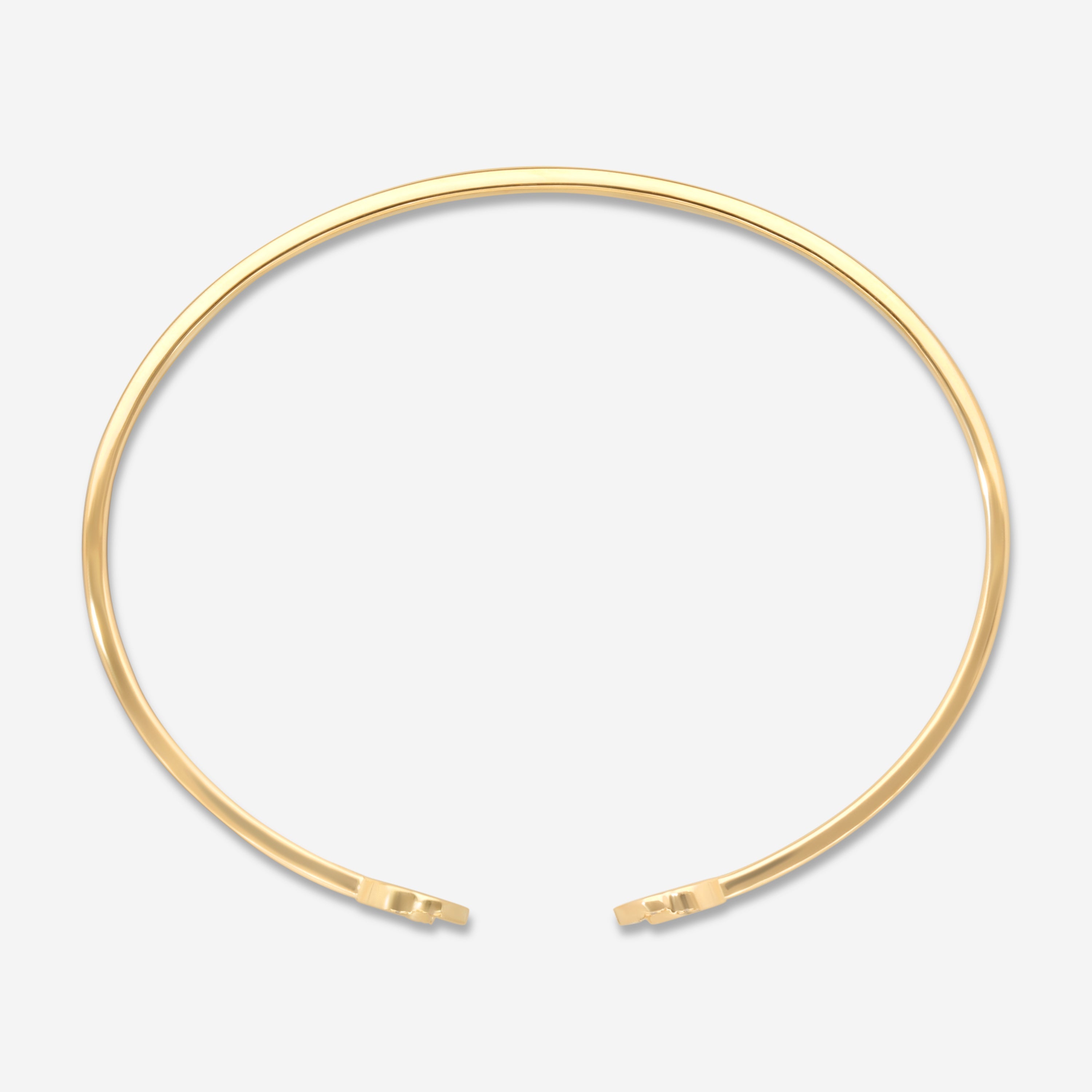 Gucci GG Running 18K Yellow Gold Diamond Cuff Bracelet YBA481662001016 — view 2