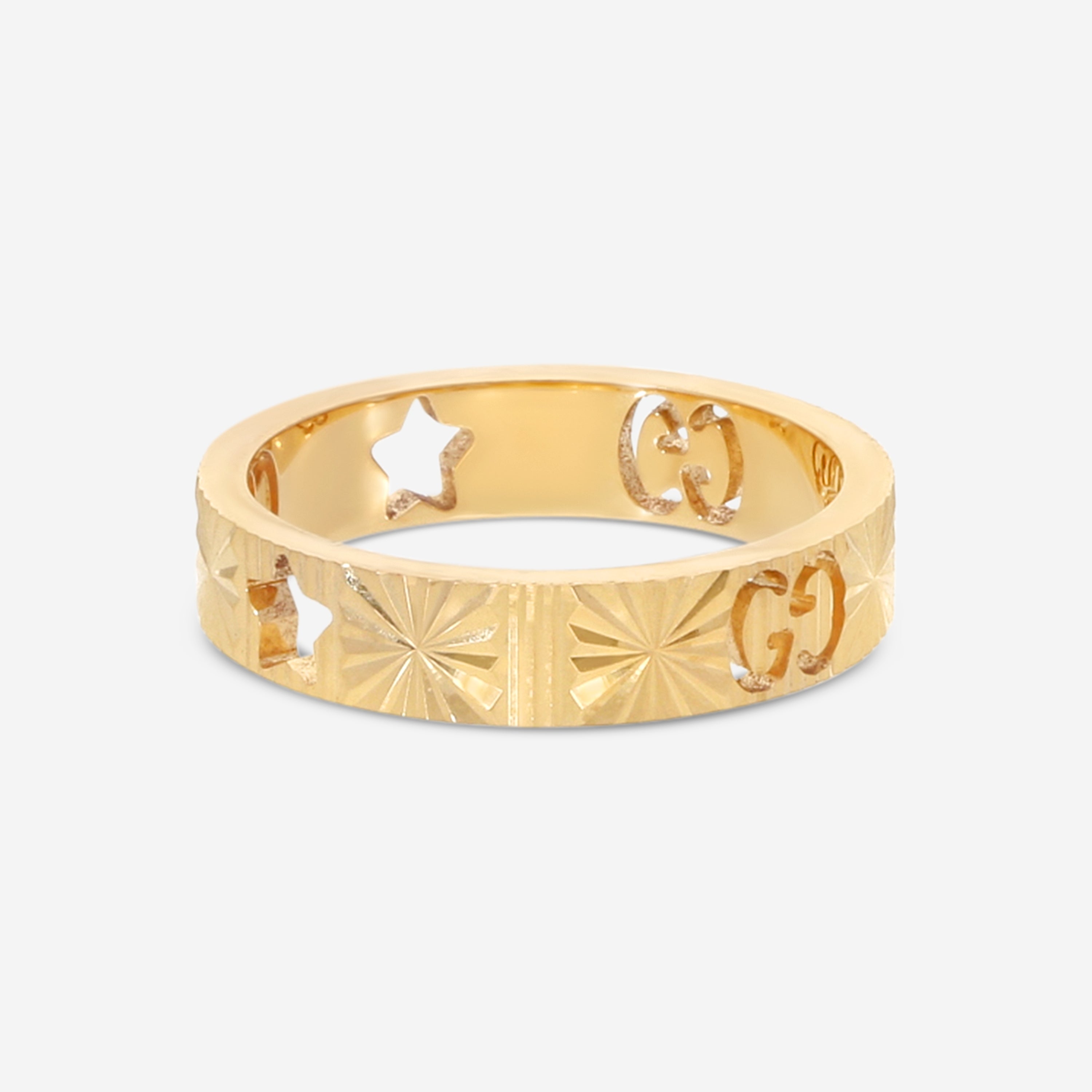 Gucci Icon 18K Yellow Gold Band Ring YBC727729001009 — view 3
