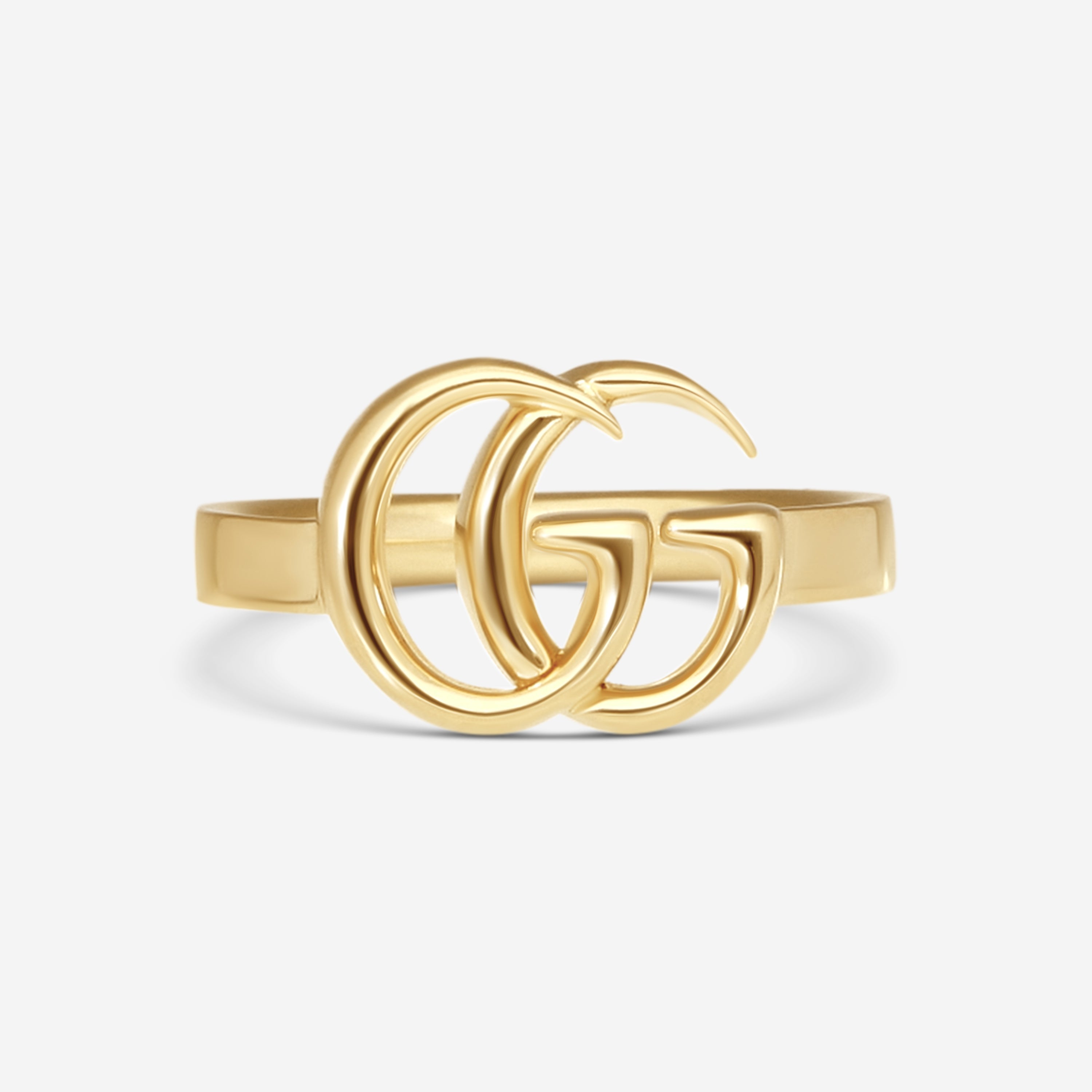 Gucci GG Running 18K Yellow Gold Thin Ring YBC525690001009