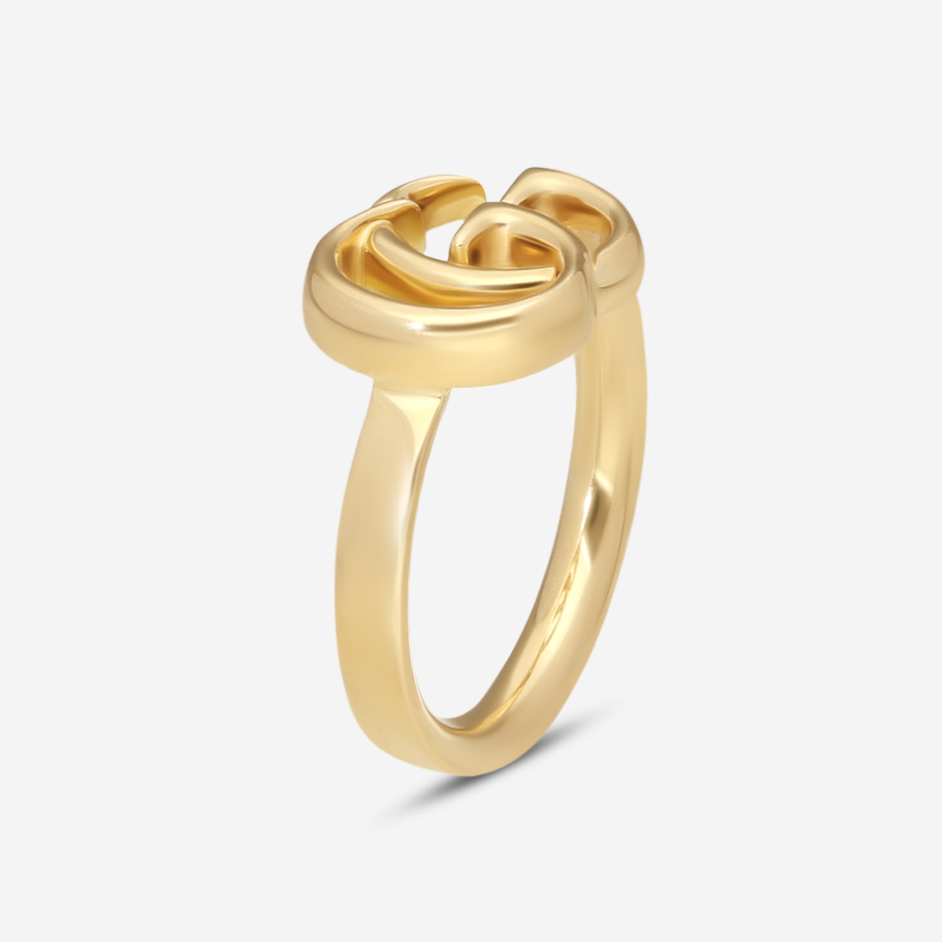 Gucci GG Running 18K Yellow Gold Thin Ring YBC525690001009 — view 2
