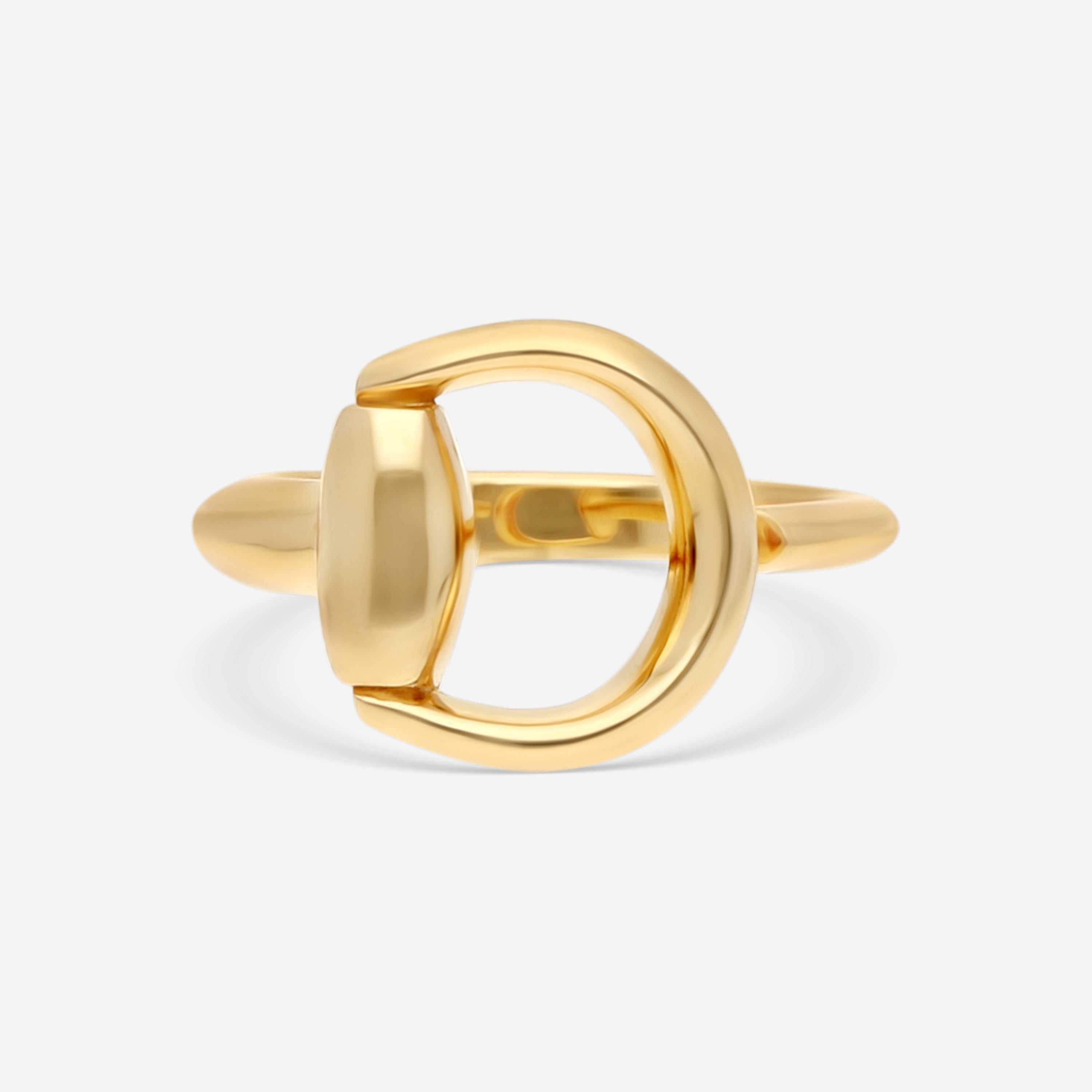 Gucci Horsebit 18K Yellow Gold Ring YBC795651001010