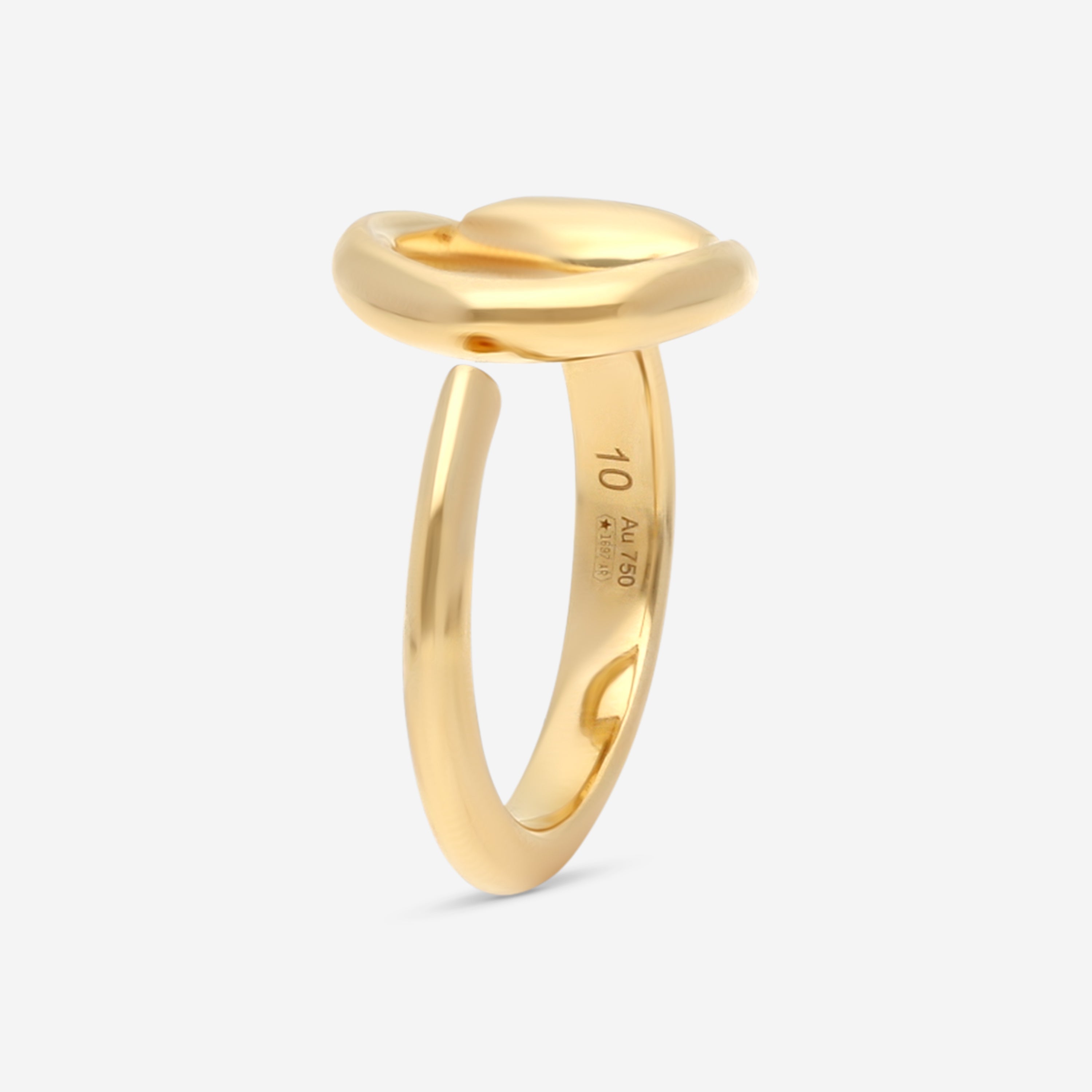 Gucci Horsebit 18K Yellow Gold Ring YBC795651001010 — view 2