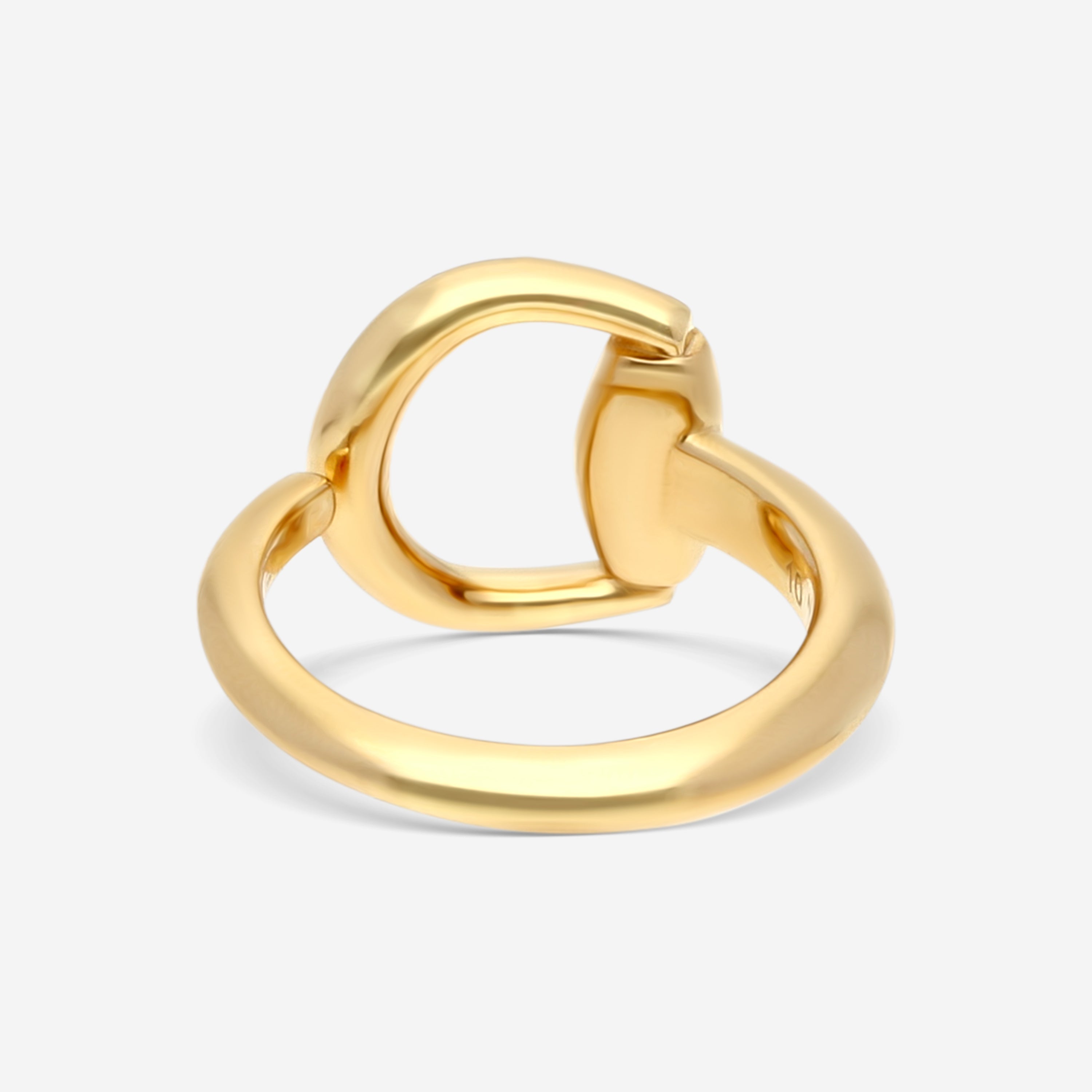 Gucci Horsebit 18K Yellow Gold Ring YBC795651001010 — view 3
