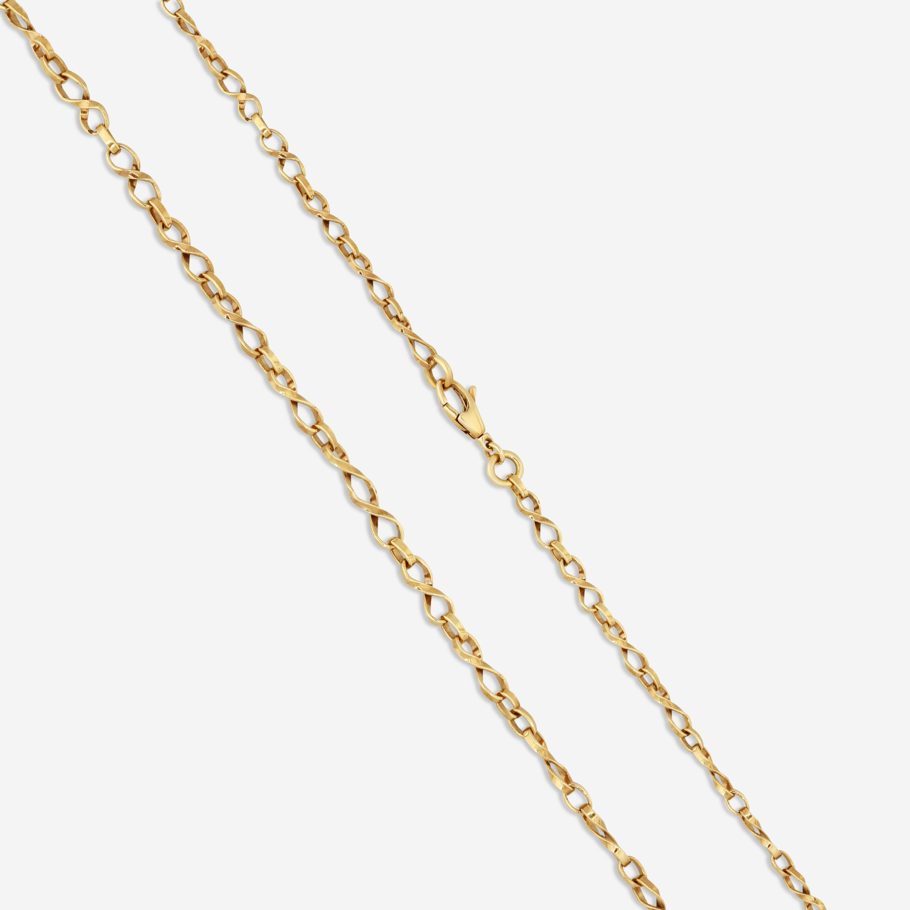 Gucci Interlocking G 18K Aged Yellow Gold Pendant Necklace YBB57985800100U — view 3