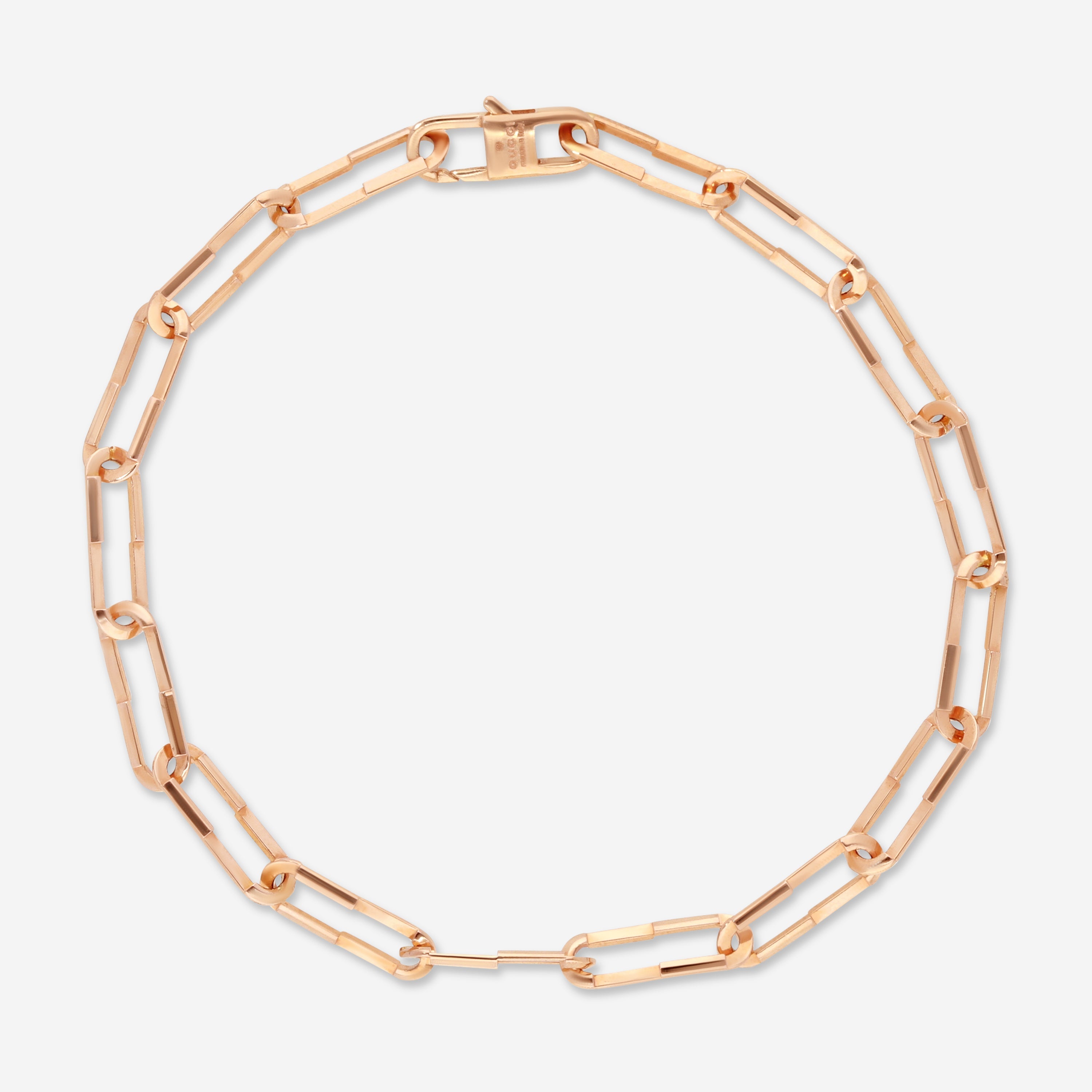 Gucci Link to Love 18K Rose Gold Link Bracelet YBA744562001016