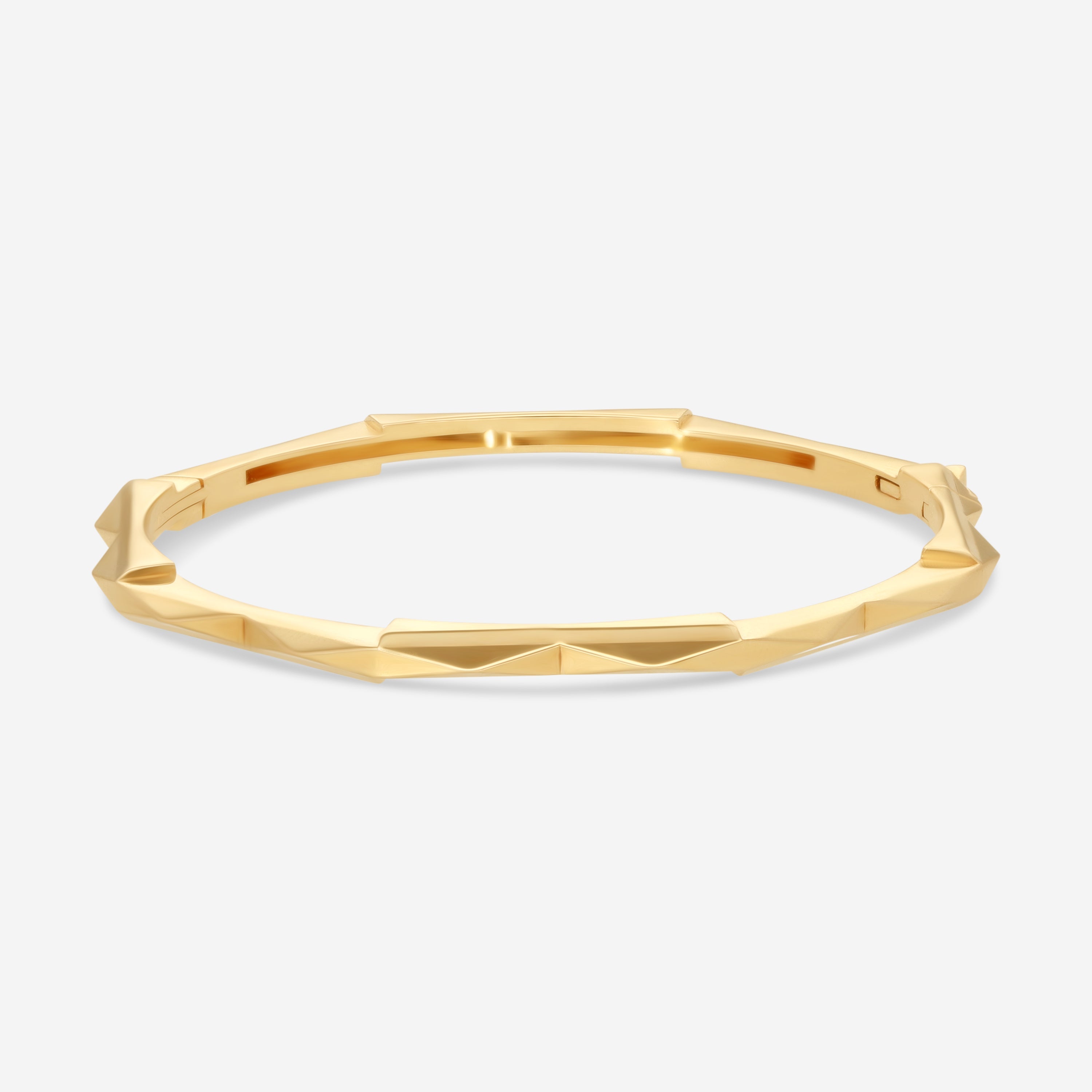 Gucci Link to Love 18K Yellow Gold Bangle Bracelet YBA662253001016 — view 2