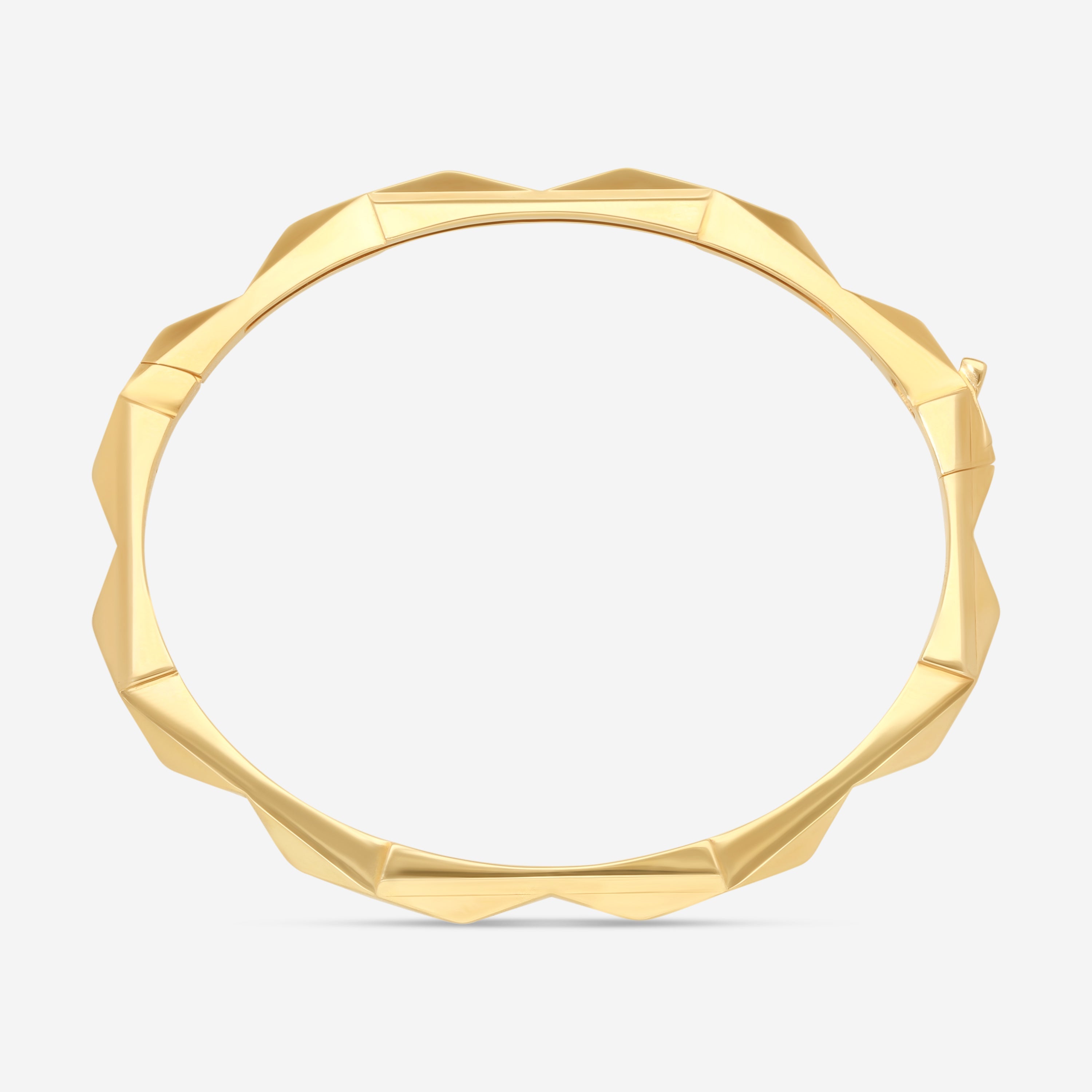 Gucci Link to Love 18K Yellow Gold Bangle Bracelet YBA662253001016 — view 3