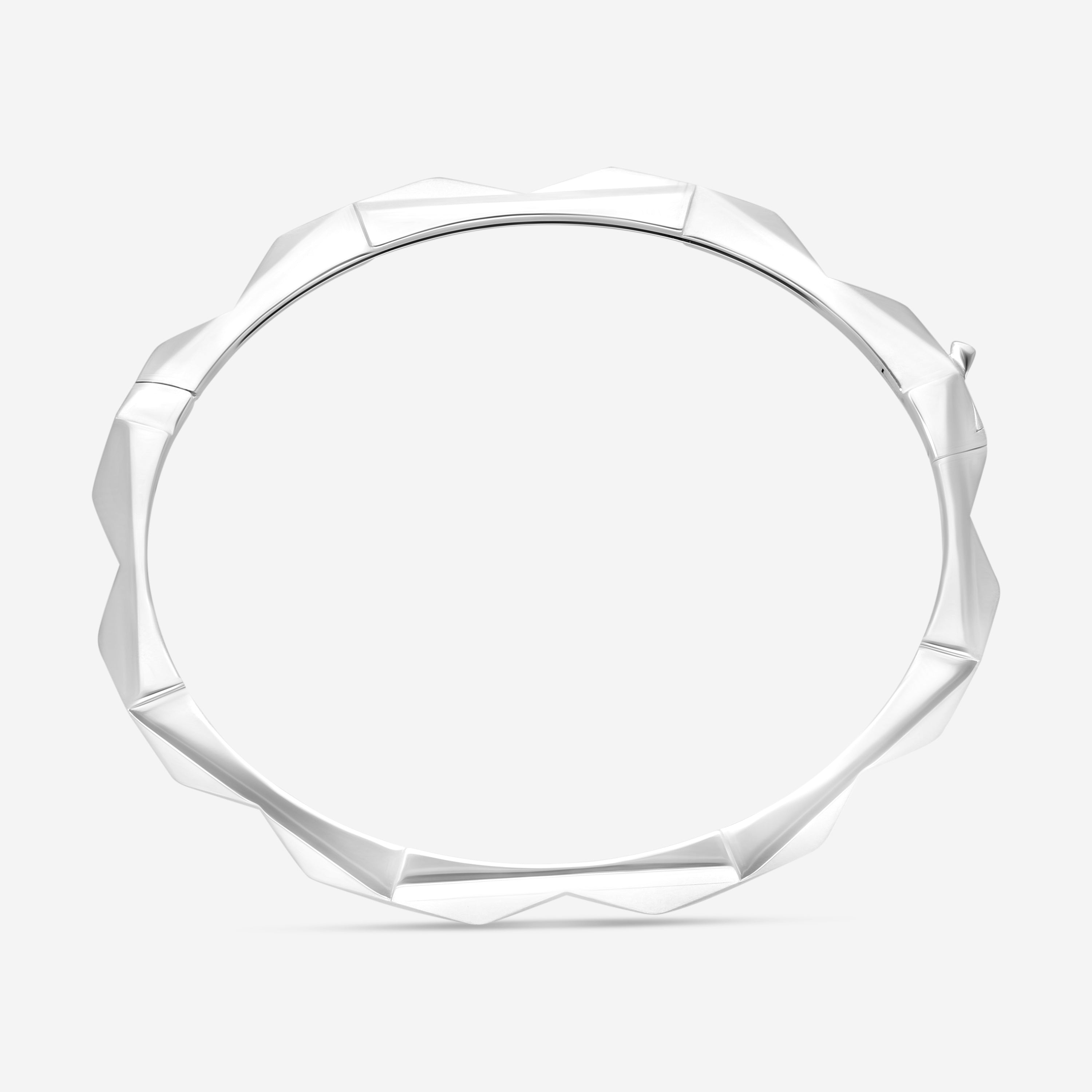 Gucci Link to Love 18K White Gold Bangle Bracelet YBA662253002016 — view 2