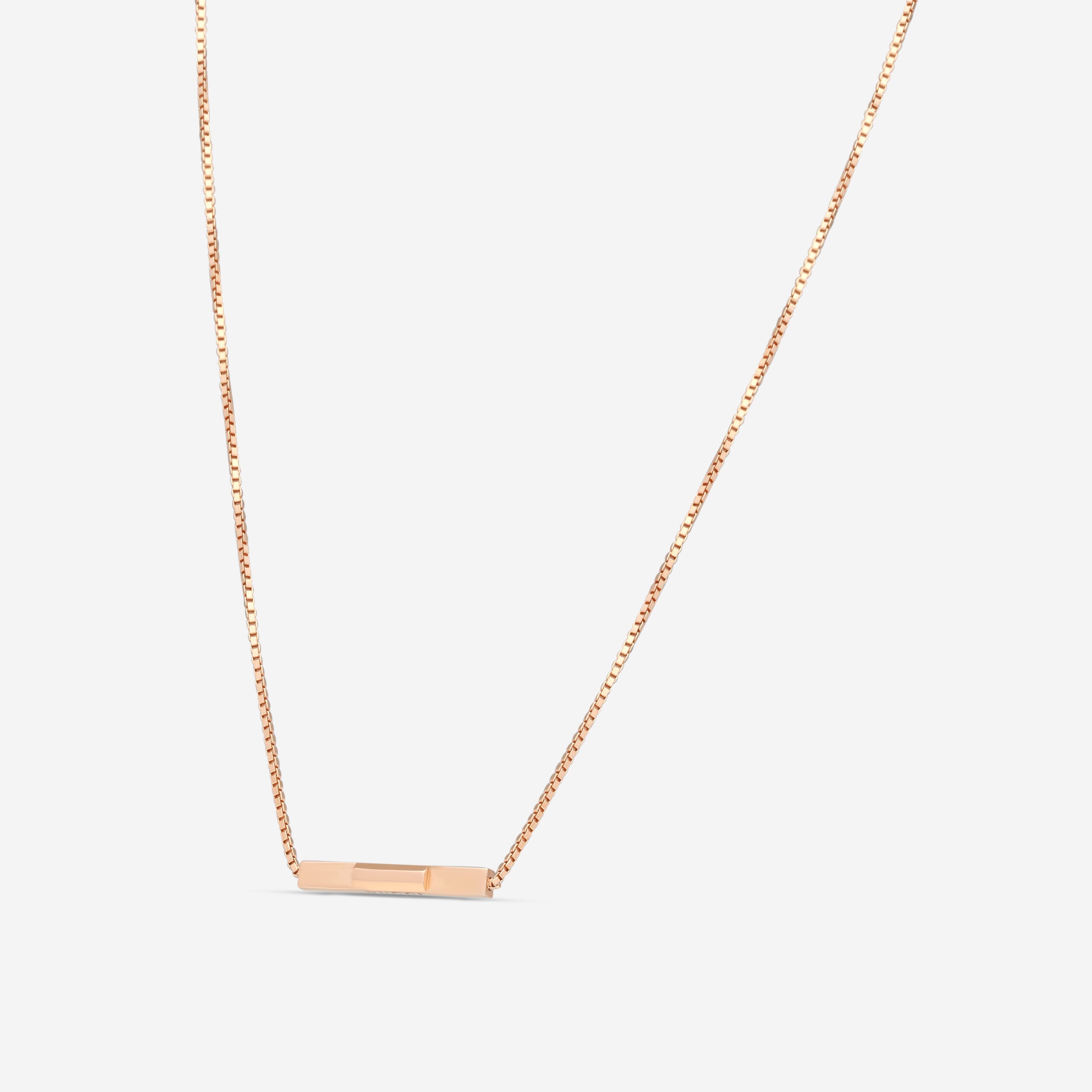 Gucci Link to Love 18K Rose Gold Necklace YBB66210800200U — view 2