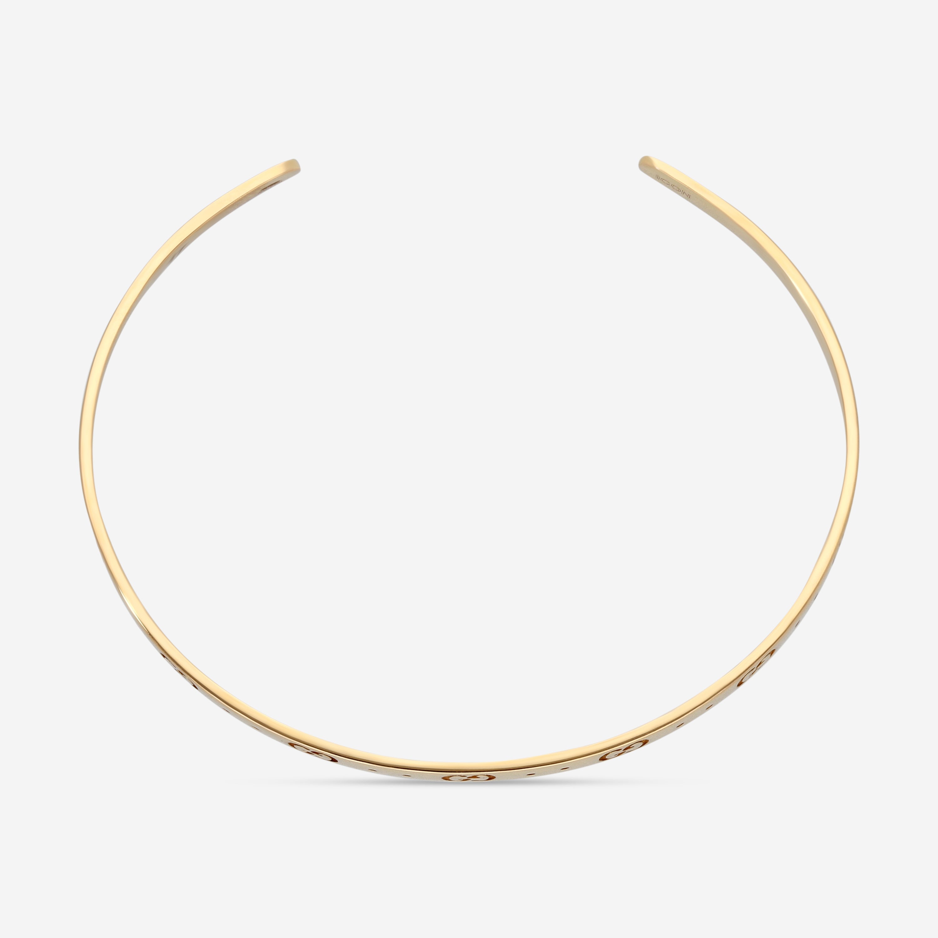 Gucci Icon 18K Rose Gold Thin Bangle Bracelet YBA434524002017 — view 3