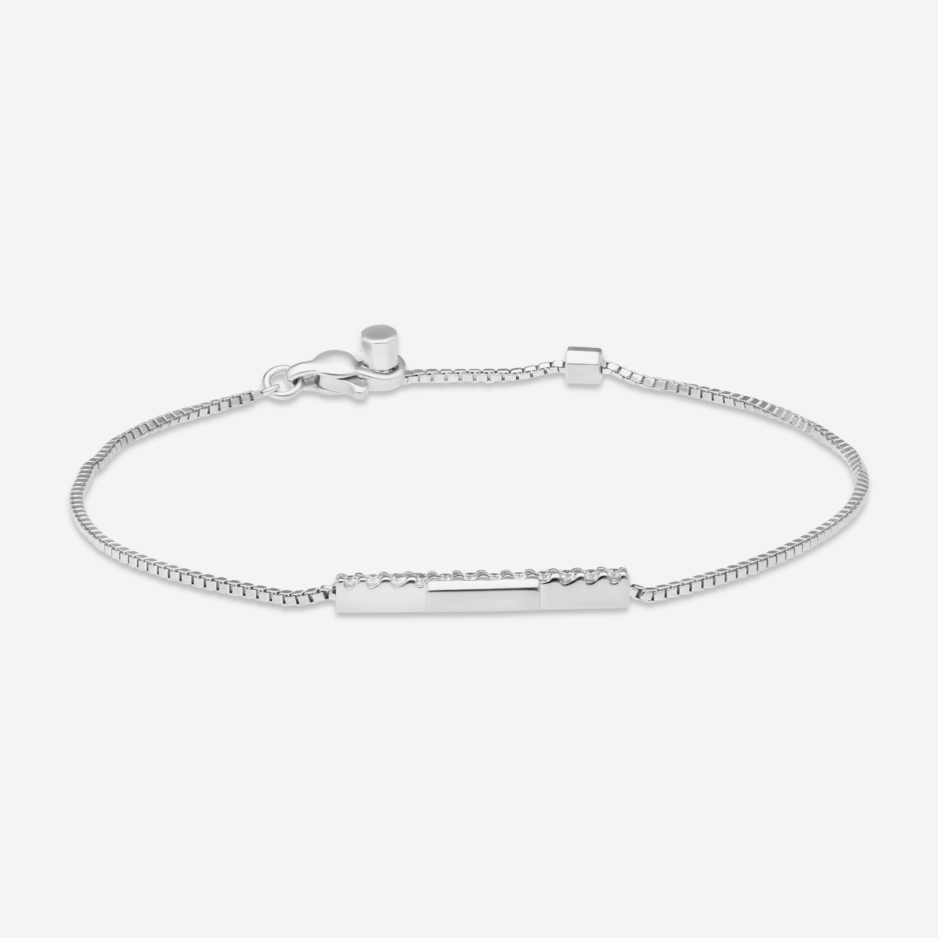 Gucci Link to Love 18K White Gold Diamond Bracelet YBA662121001016 — view 2