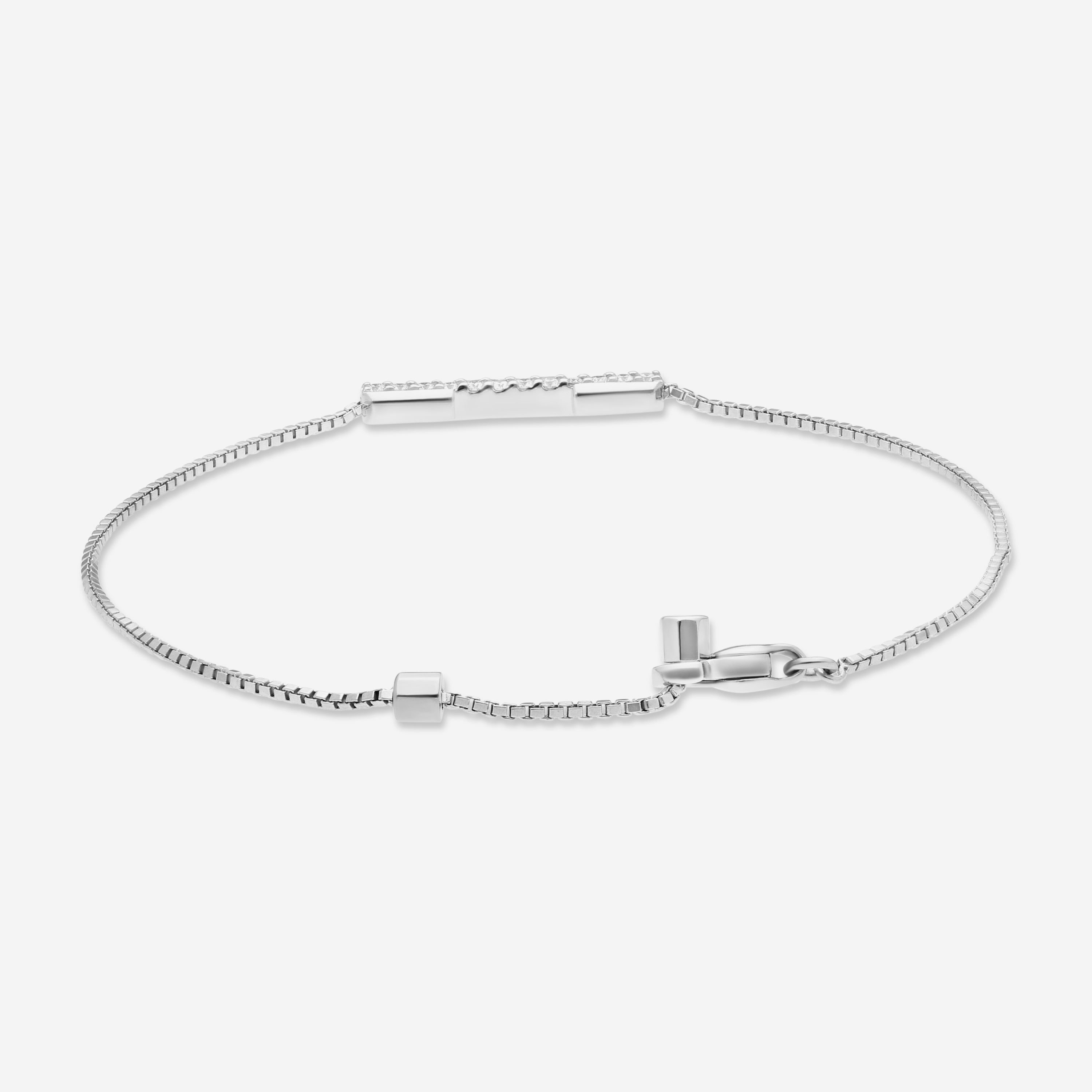 Gucci Link to Love 18K White Gold Diamond Bracelet YBA662121001016 — view 3