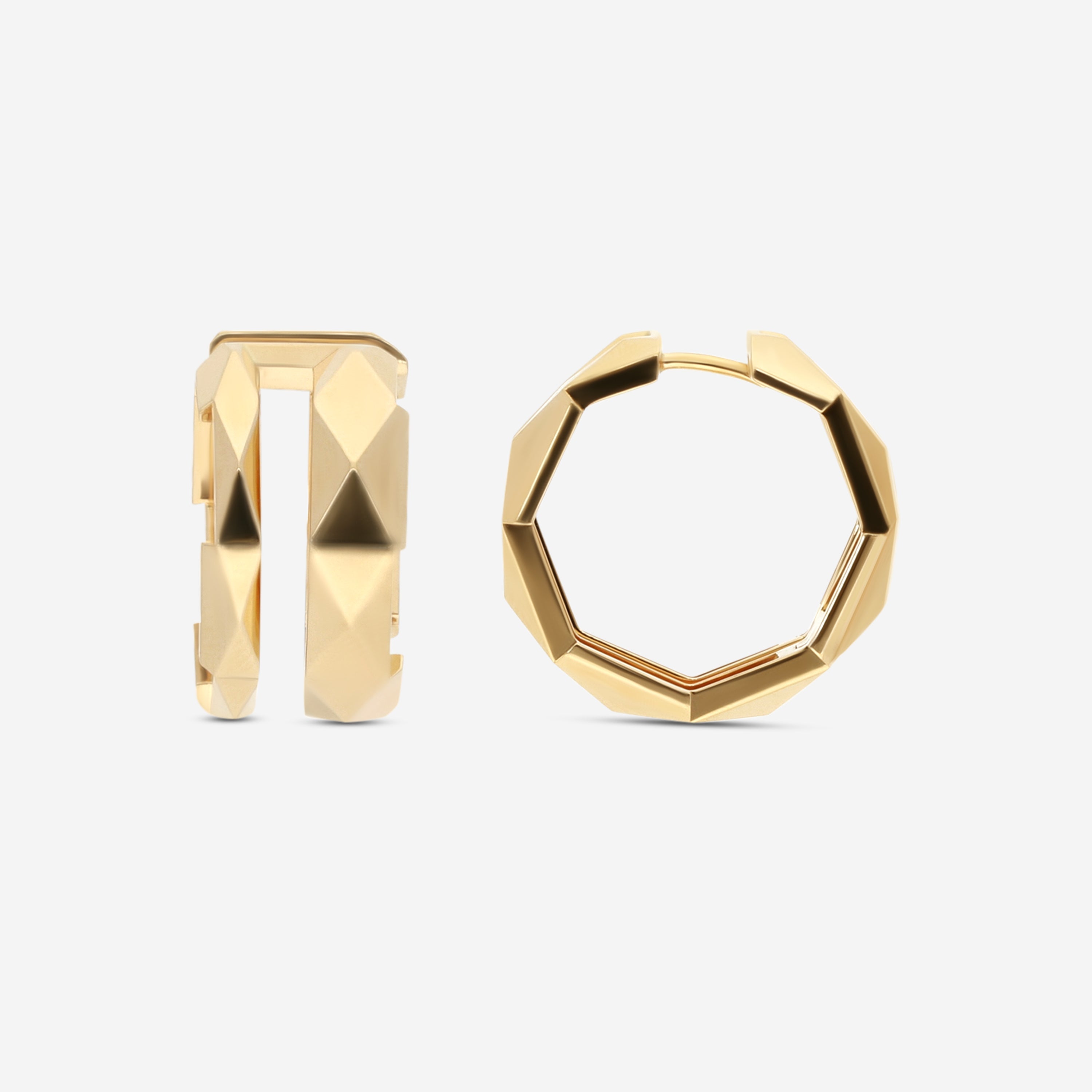 Gucci Link to Love 18K Yellow Gold Hoop Earrings YBD74564900100U — view 4