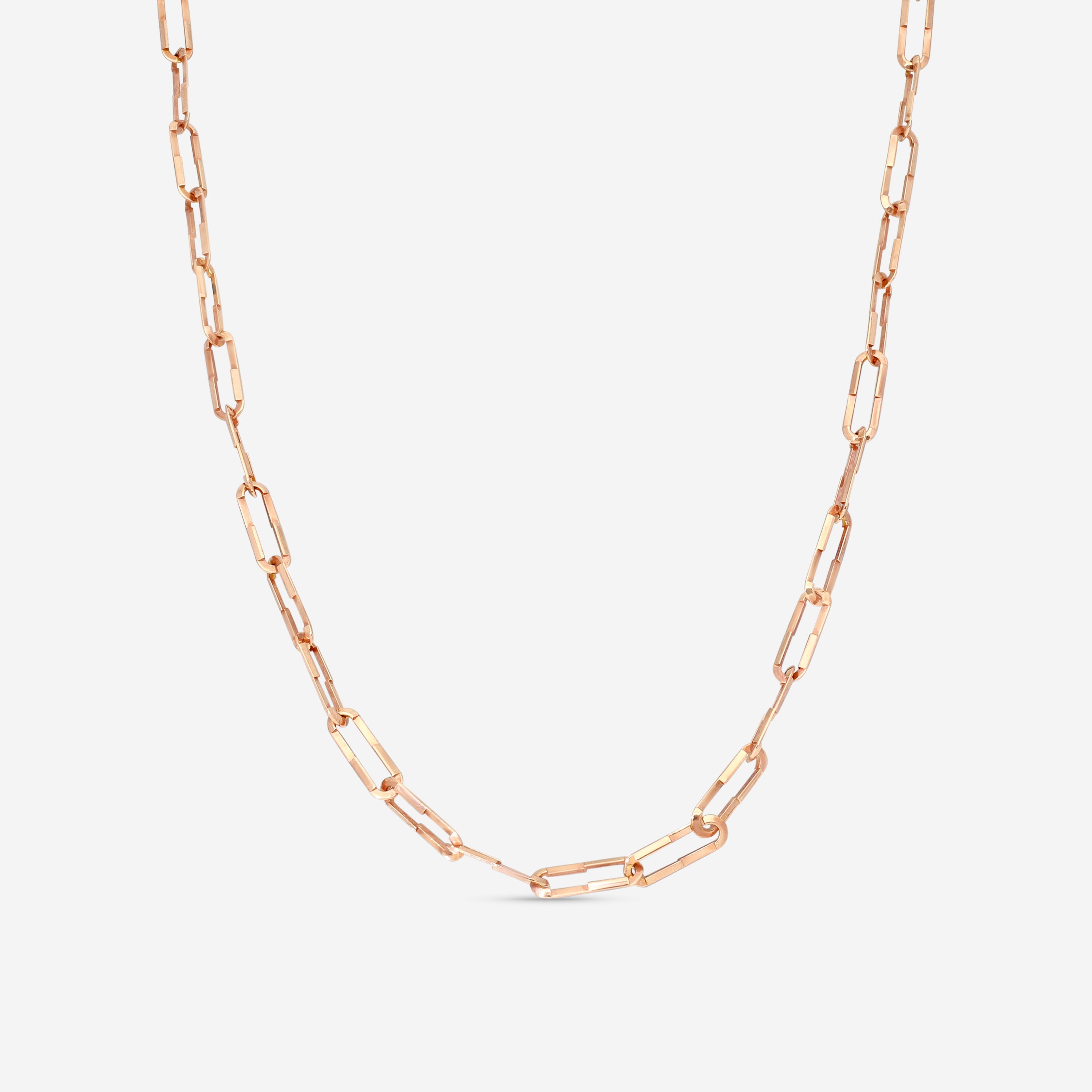 Gucci Link to Love 18K Rose Gold Chain Necklace YBB74565400100U
