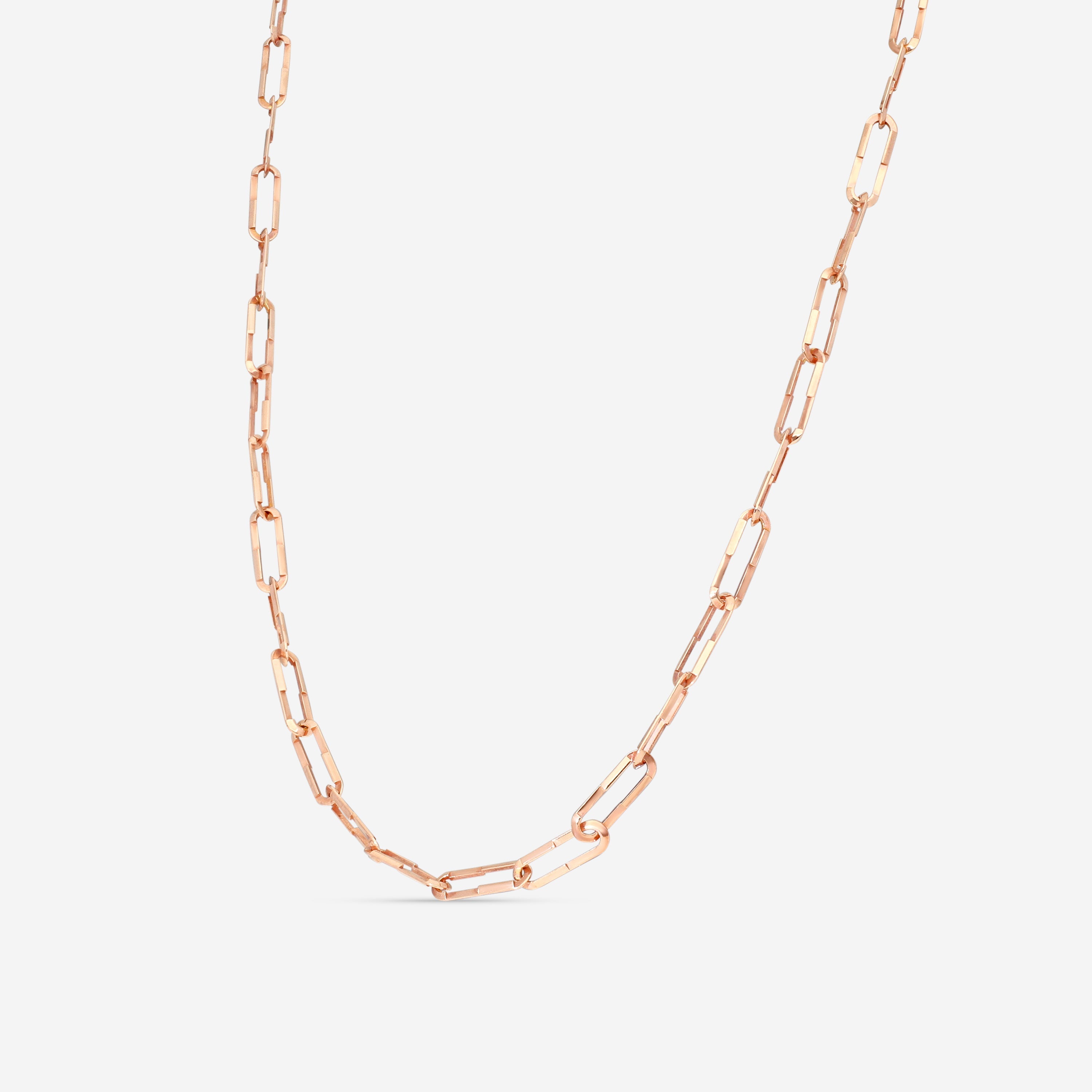Gucci Link to Love 18K Rose Gold Chain Necklace YBB74565400100U — view 2