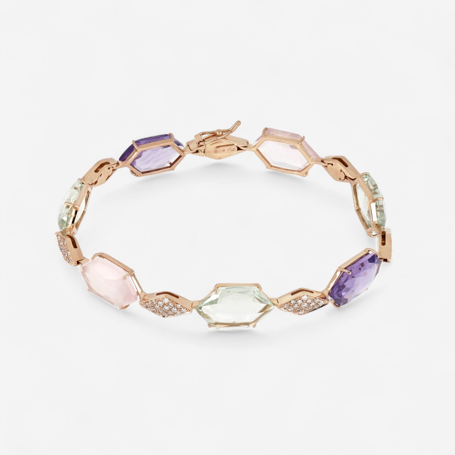 Tavanti 18K Rose Gold Multistone Bracelet JF-85-0236F-82