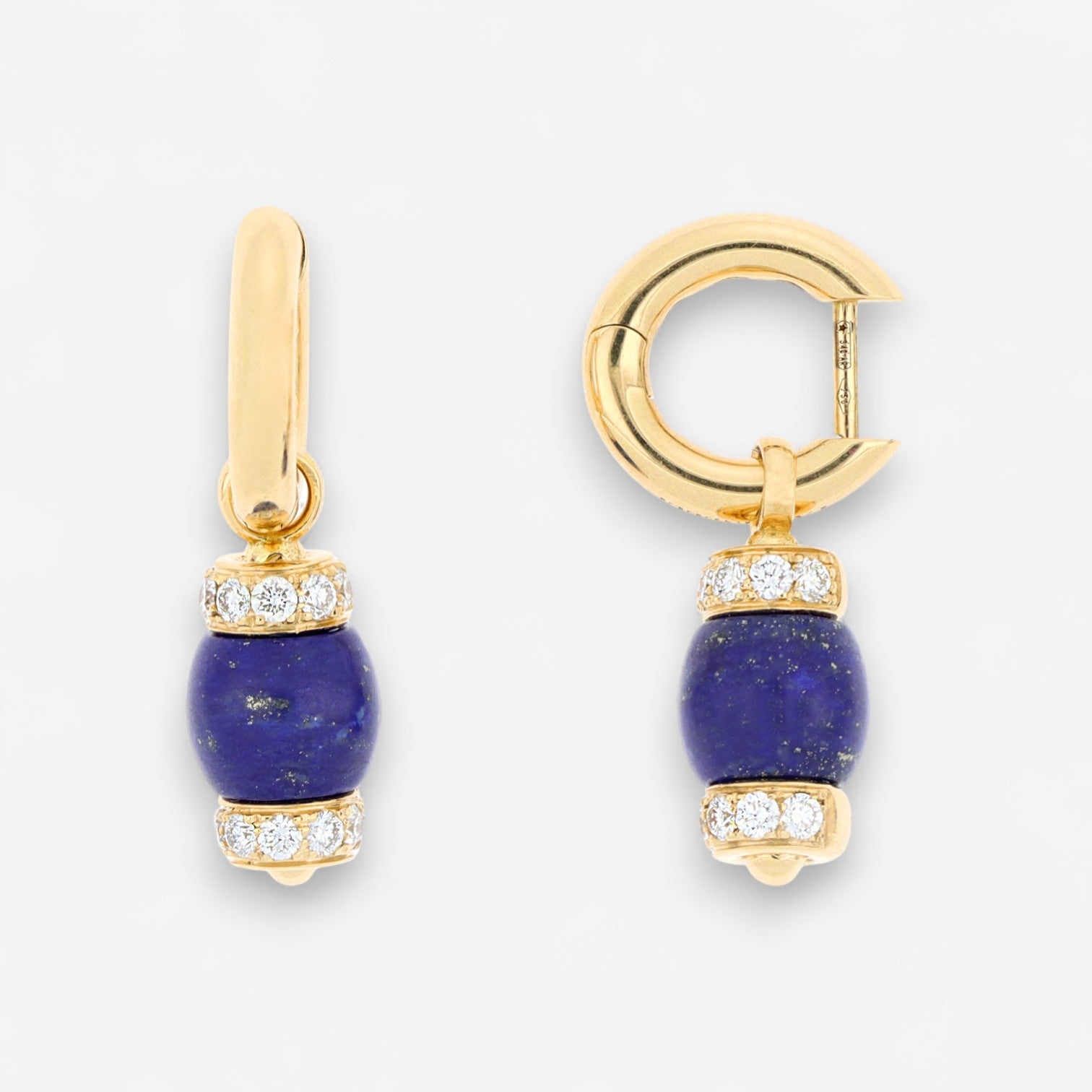 Tavanti 18K Yellow Gold Diamond & Lapis Lazuli Drop Earrings JF-75-1192-LA-Y