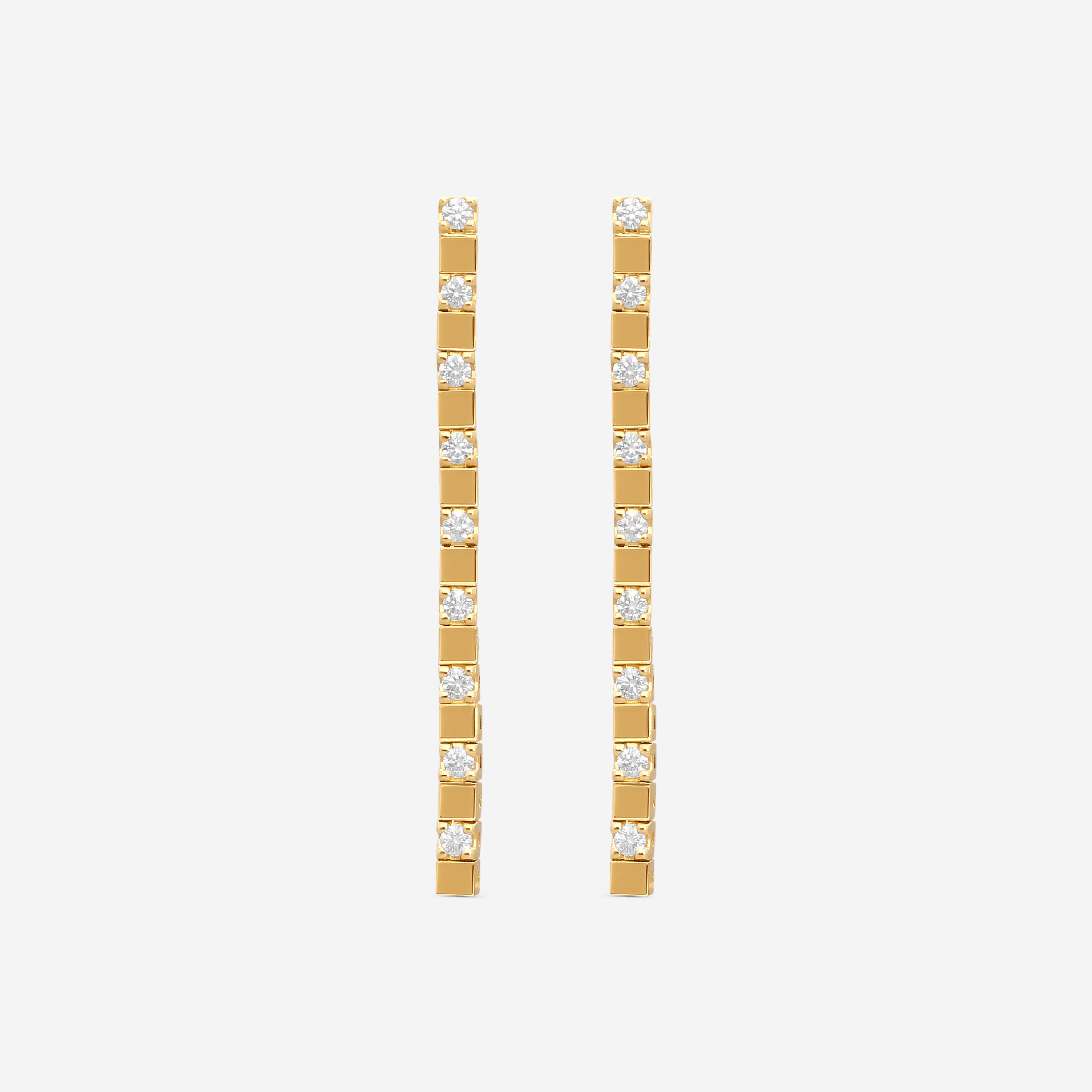 Crivelli 18K Gold Diamond Dangle Drop Earrings E028
