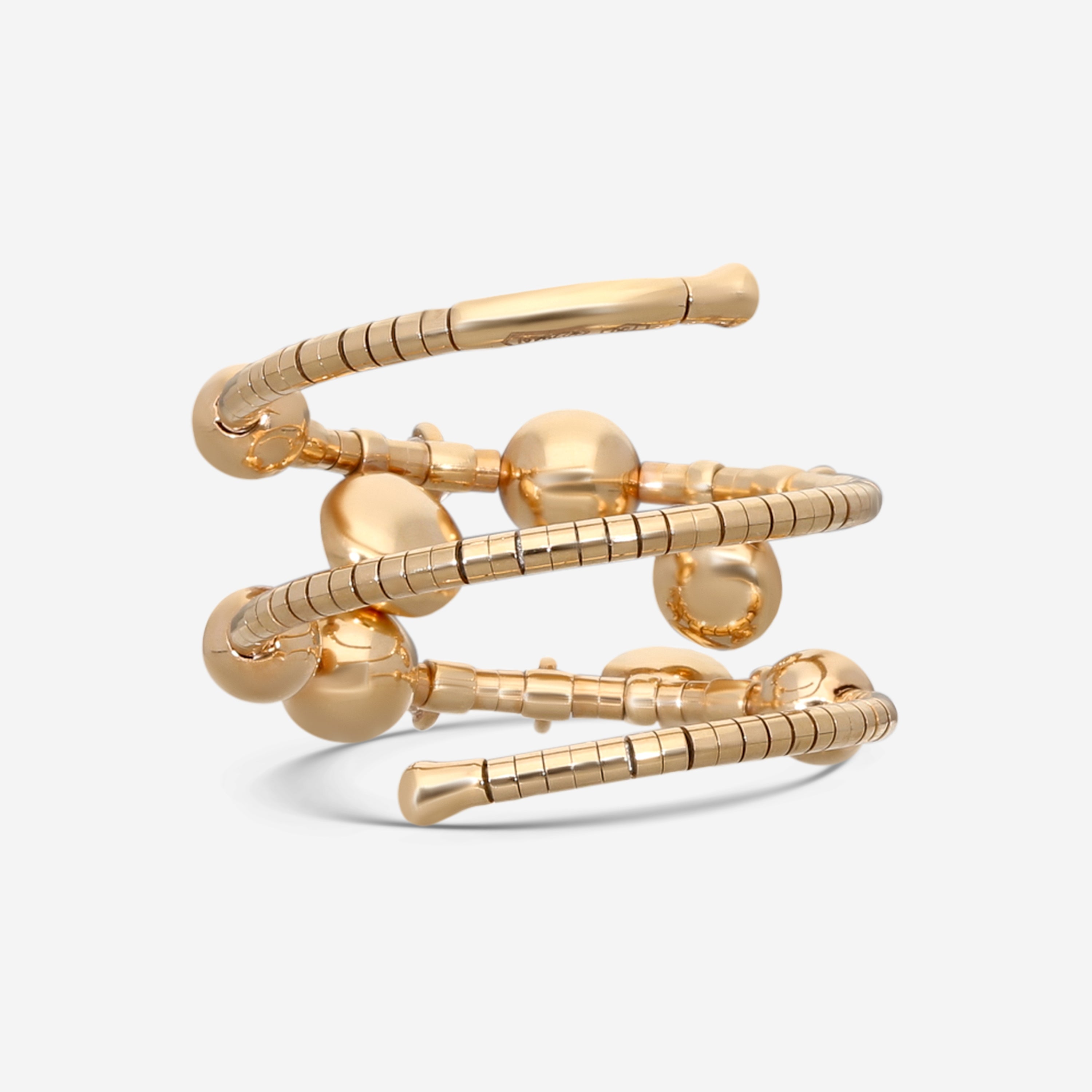 Mattia Cielo Rugiada Gocce 18K Rose Gold & Titanium Diamond Ring LJWR300-PM — view 3