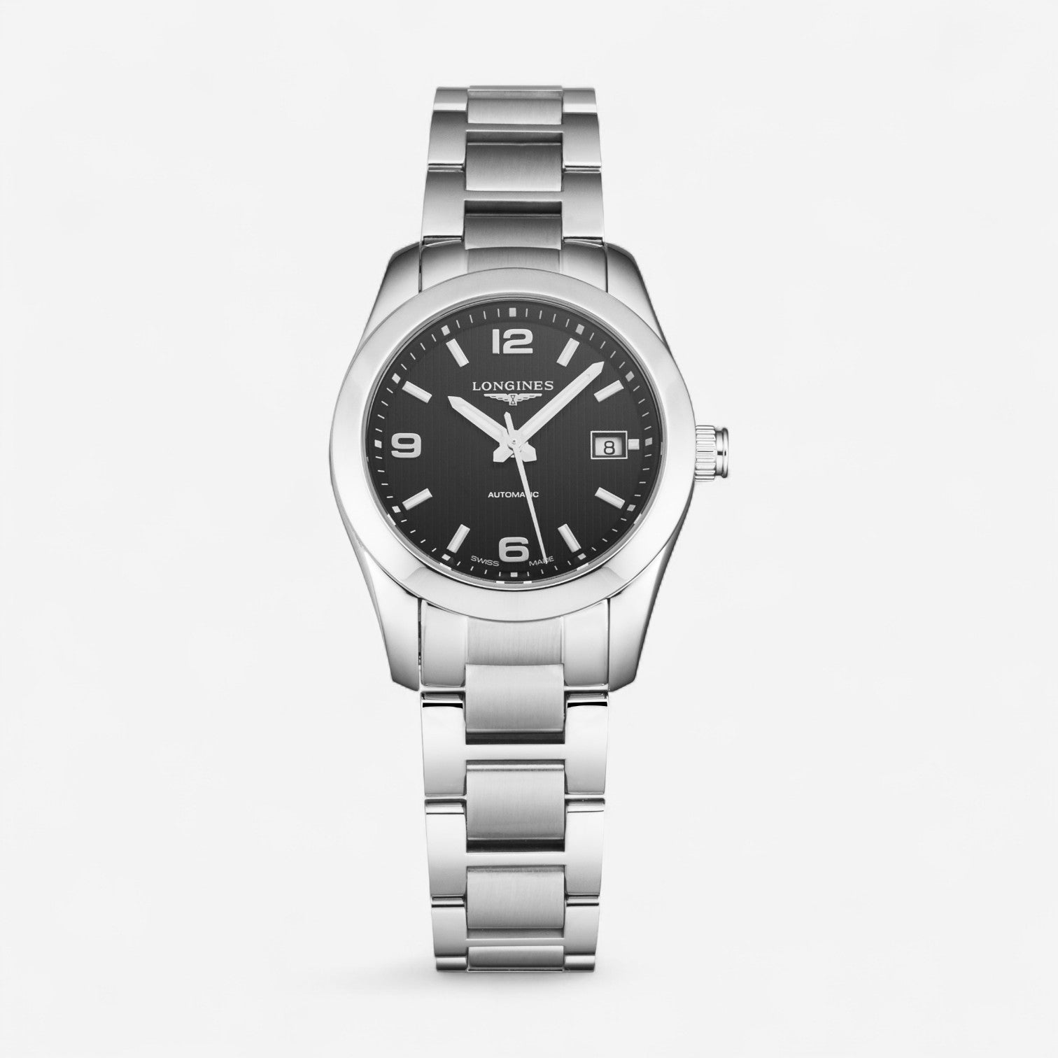 Longines Conquest Stainless Steel Automatic Ladies Watch L2.285.4.56.6