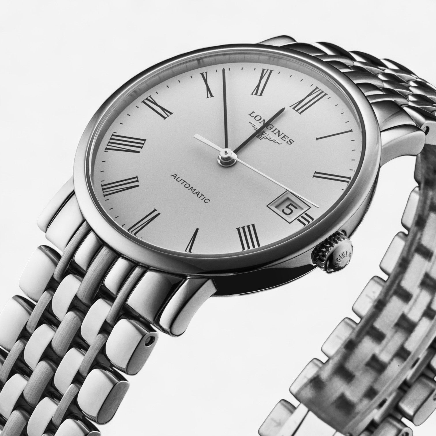 Longines Elegant Stainless Steel Automatic Ladies Watch L4.809.4.11.6 — view 2