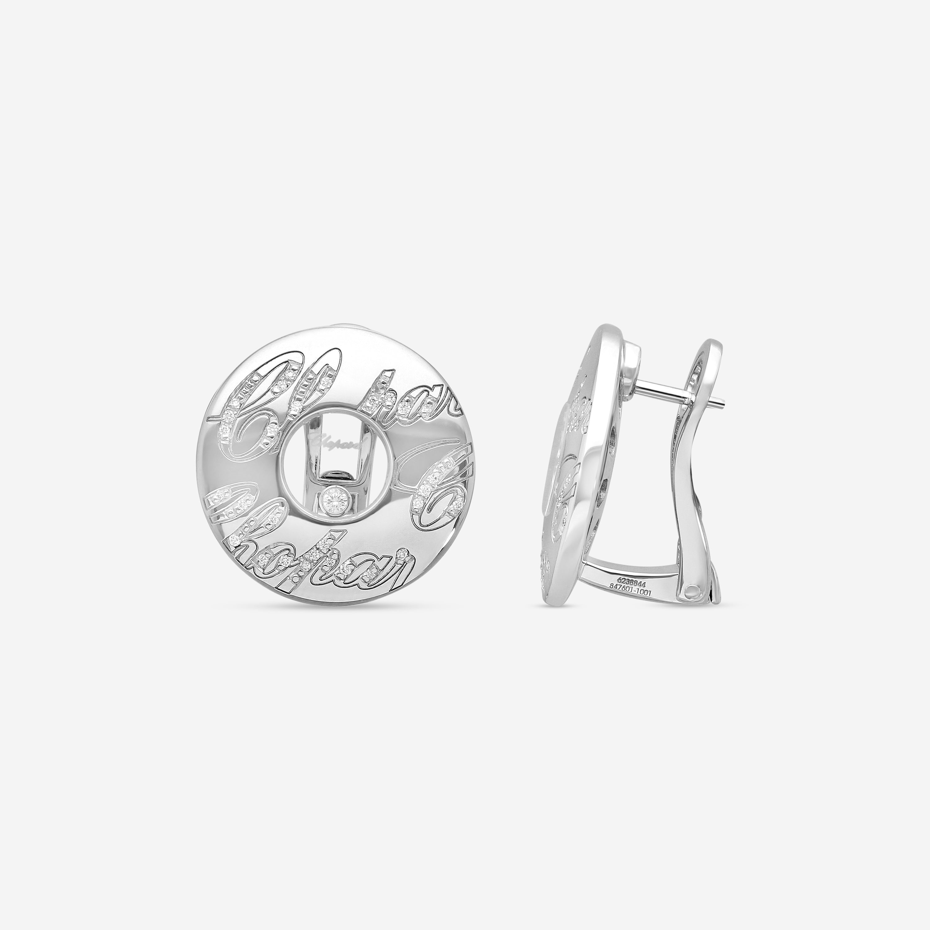 Chopard Chopardissimo 18K White Gold Diamond Earrings 847601-1001 — view 3