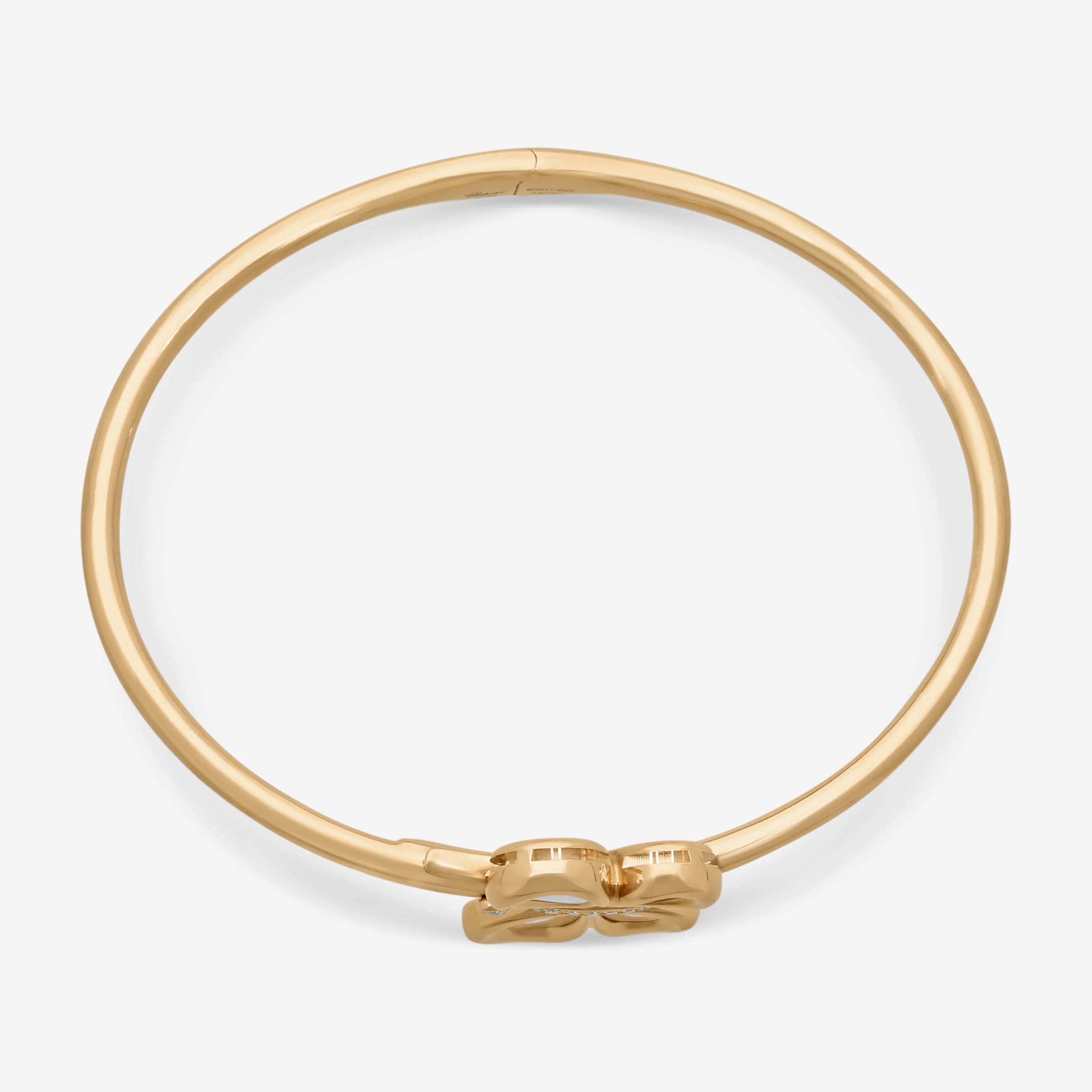 Chopard Happy Butterfly 18K Rose Gold Diamond Butterfly Bangle Bracelet 859511-5002 — view 2