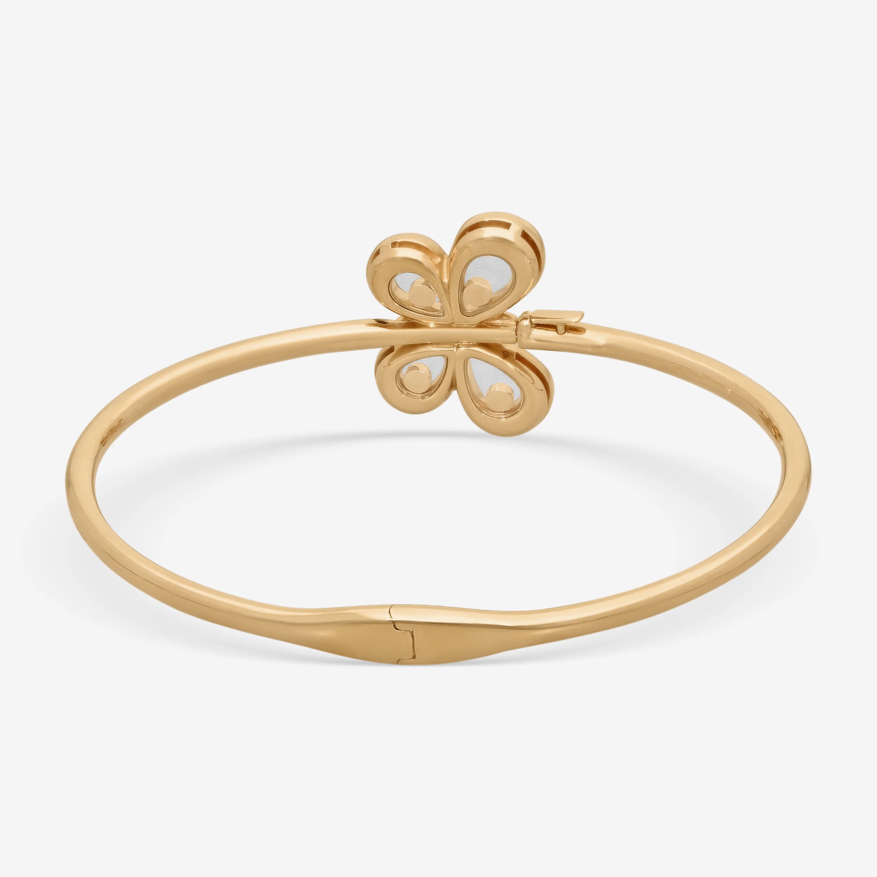 Chopard Happy Butterfly 18K Rose Gold Diamond Butterfly Bangle Bracelet 859511-5002 — view 3