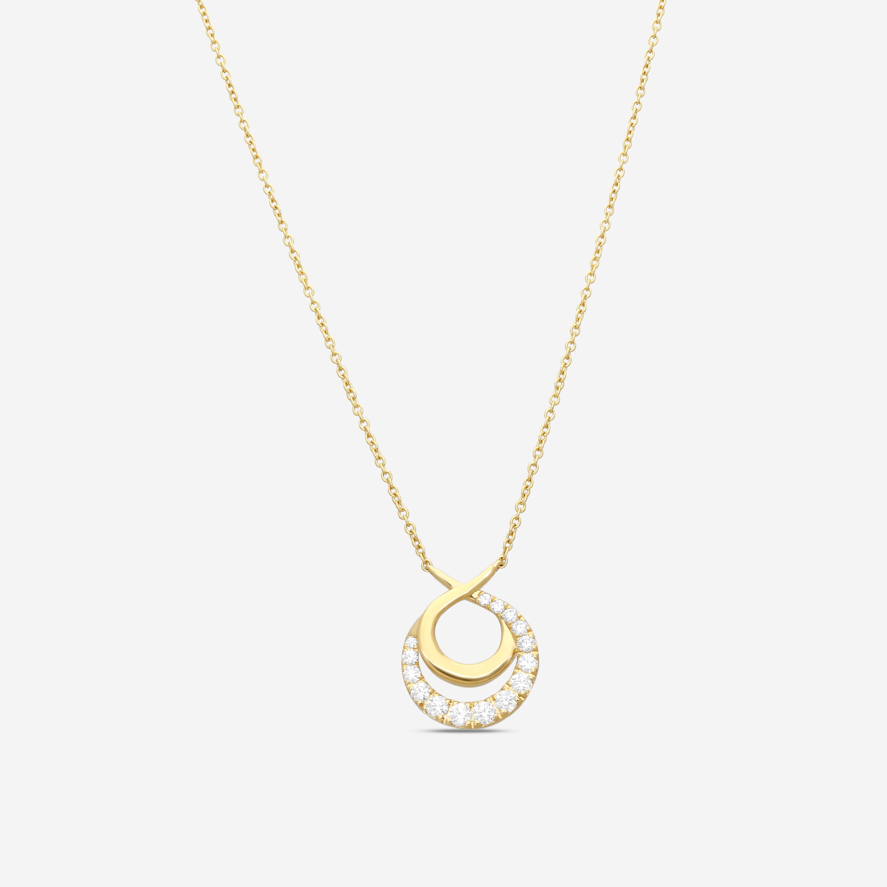 Hearts On Fire Optima 18K Yellow Gold Diamond Pendant Necklace HFNOPC00758Y