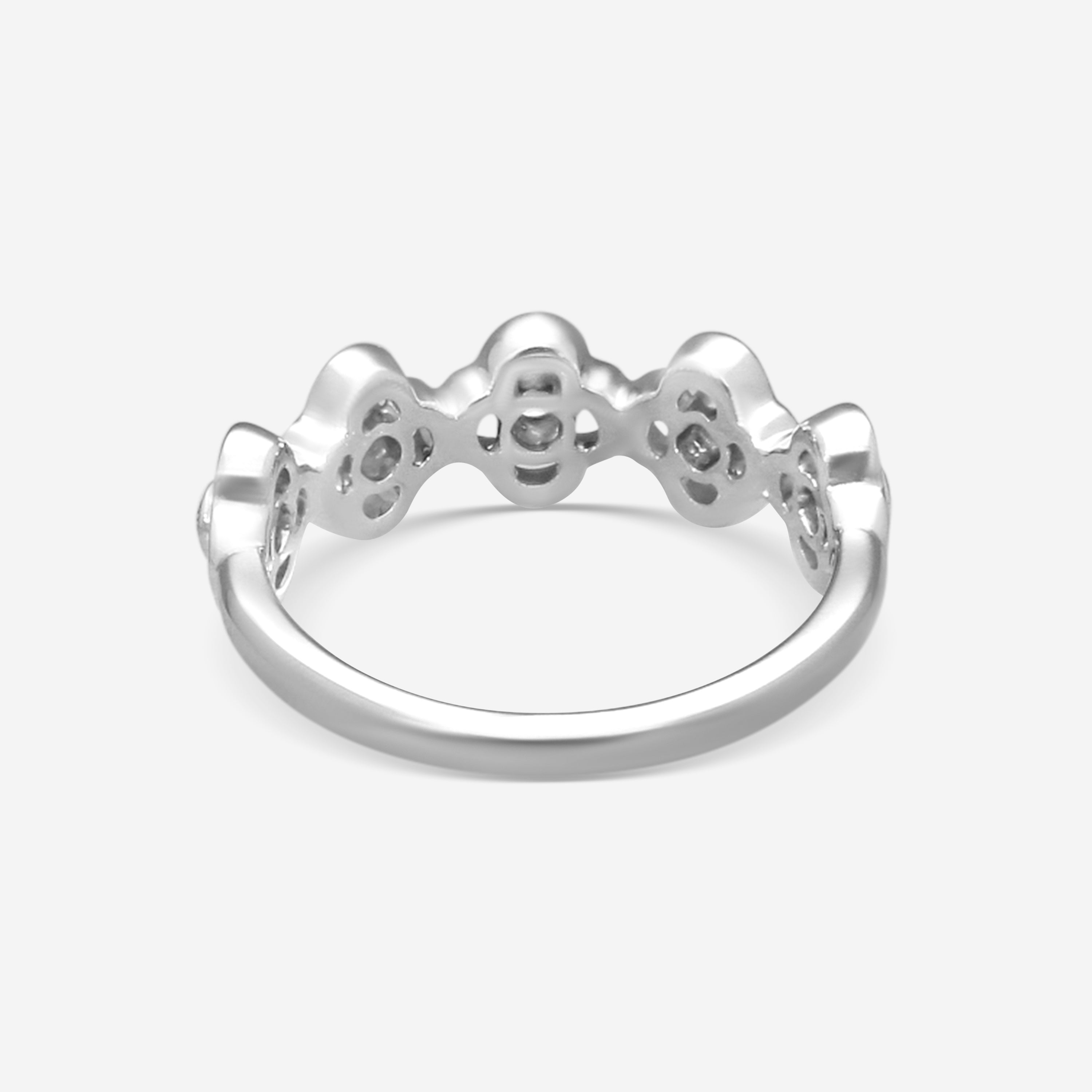 Hearts On Fire Signature 18K White Gold Diamond Ring Sz. 6.5 HBASIGPB00158W-C — view 3