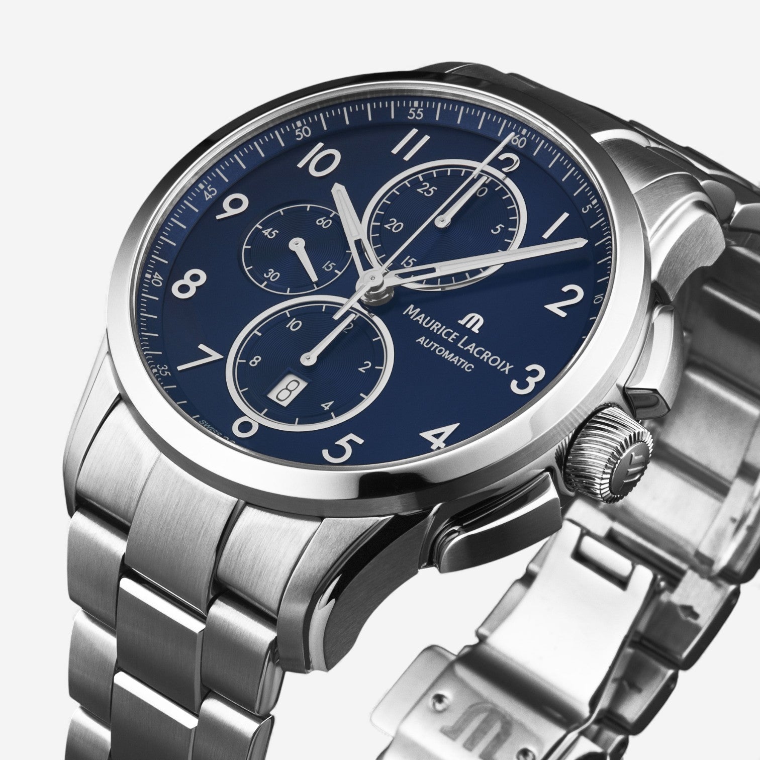 Maurice Lacroix Pontos Chronograph Stainless Steel Automatic Men's Watch PT6388-SS002-420-1 — view 2